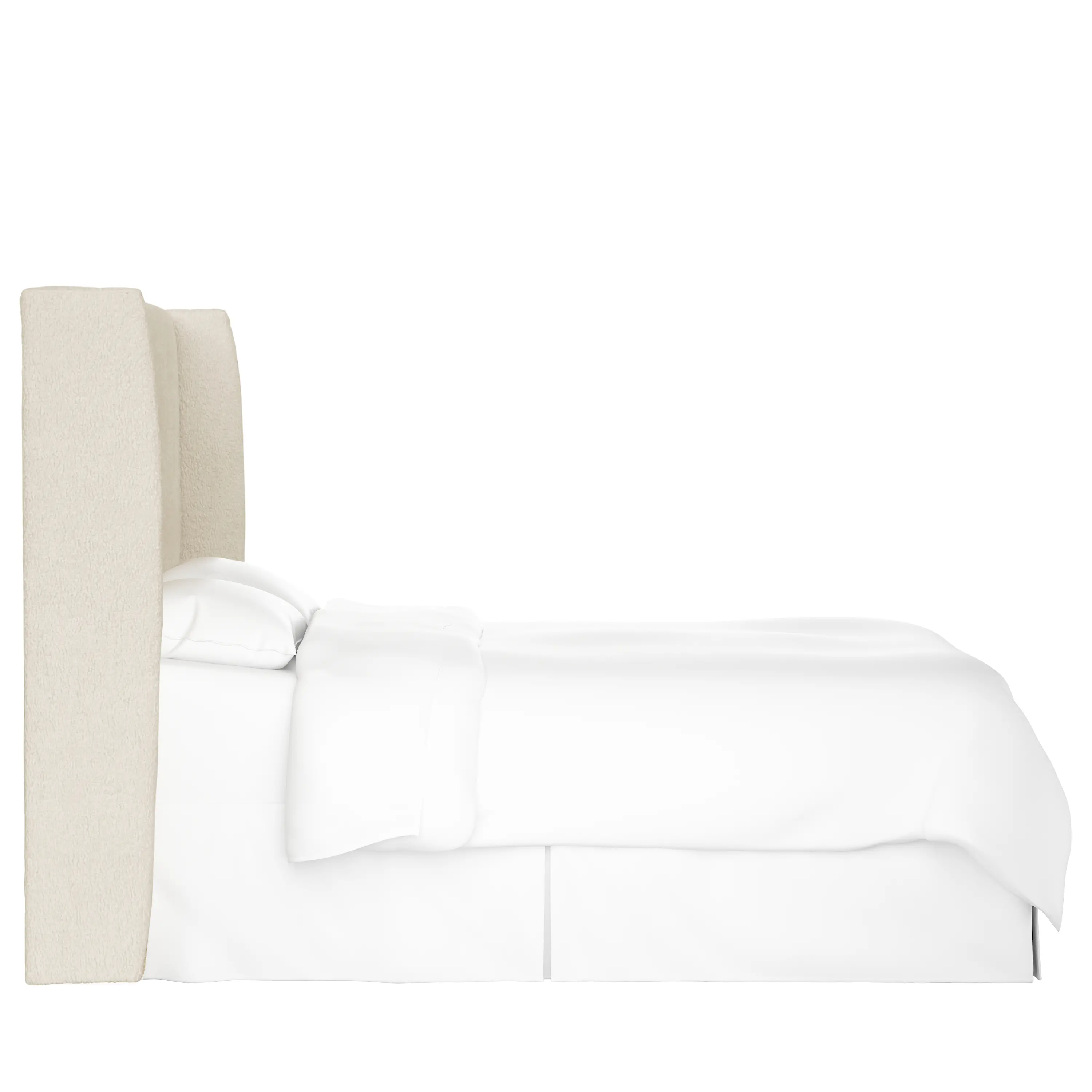 432QSHPSNTR Tiffany Sherpa Curved Wingback Queen Headboard - Skyline Furniture-4