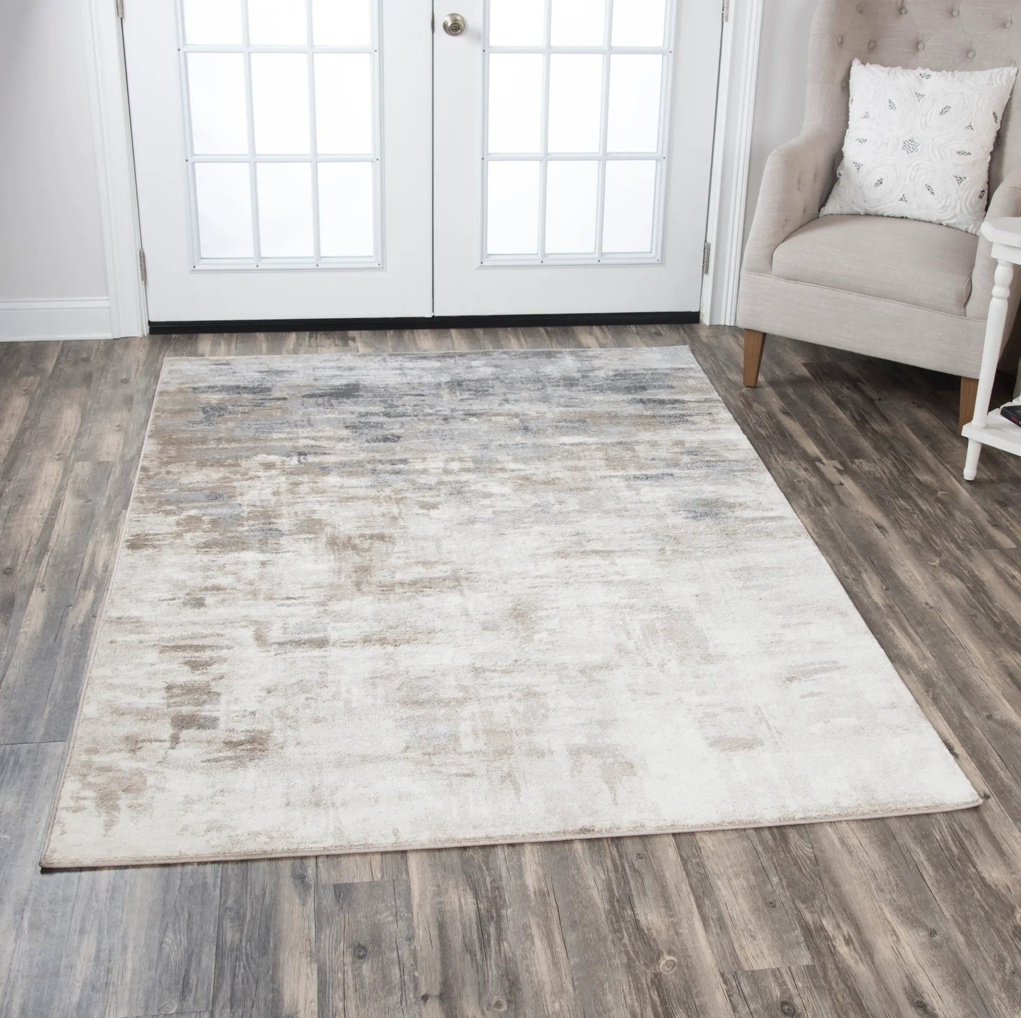 Encore 8 x 10 Contemporary Beige Area Rug-2