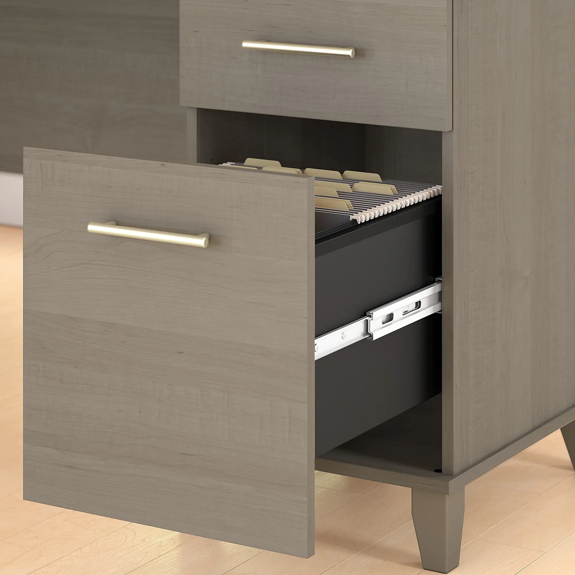 WC81610K Contemporary Ash Gray 72 Inch L-Shaped Desk - Sommerset-4