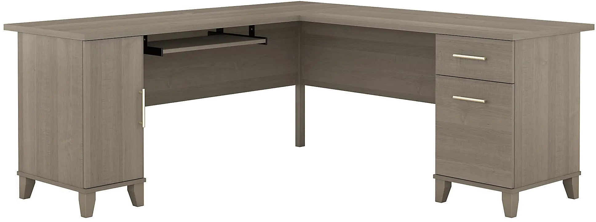 WC81610K Contemporary Ash Gray 72 Inch L-Shaped Desk - Sommerset-1