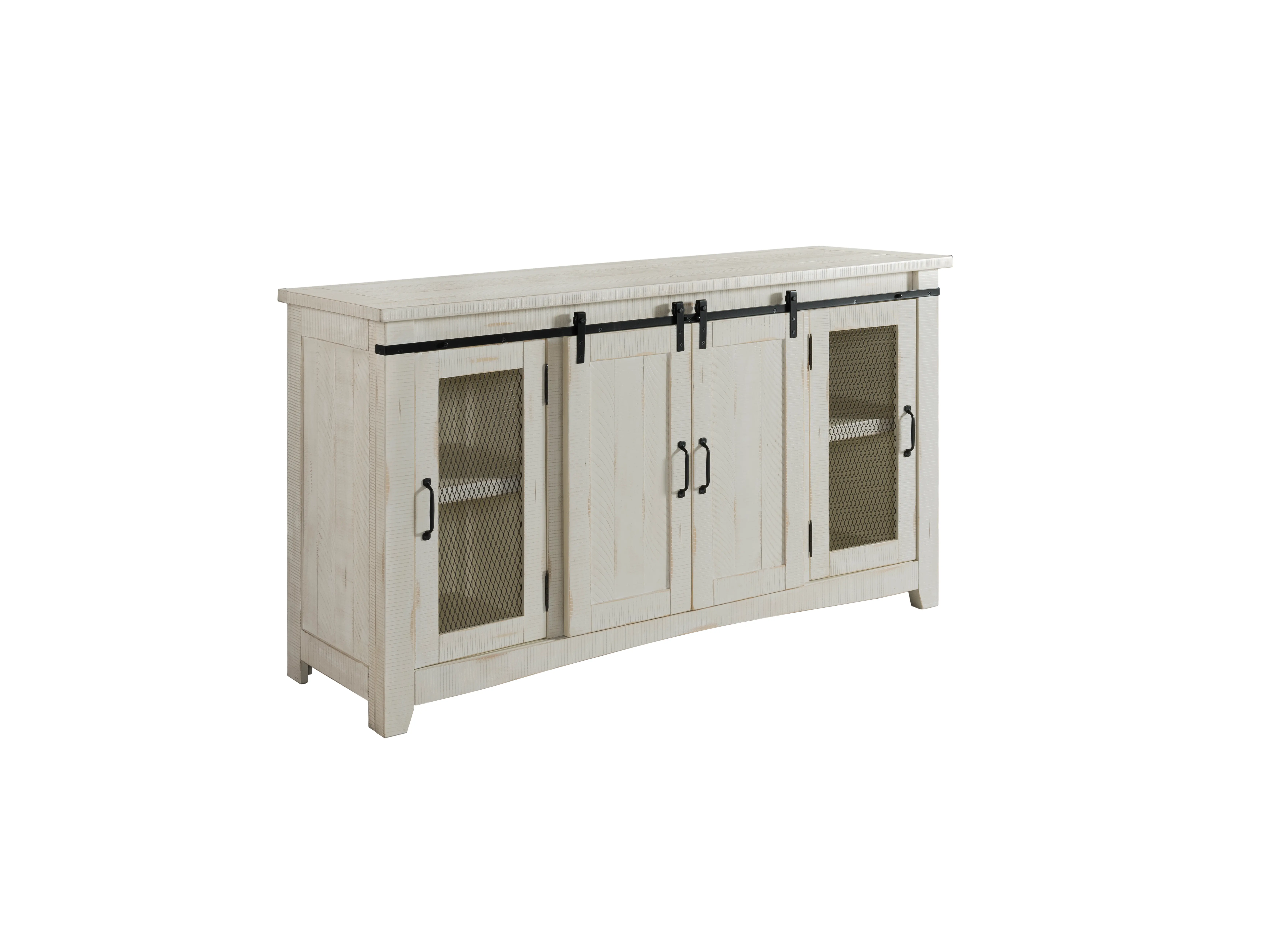 Camden White Wash Farmhouse TV Stand-2