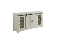 Camden White Wash Farmhouse TV Stand