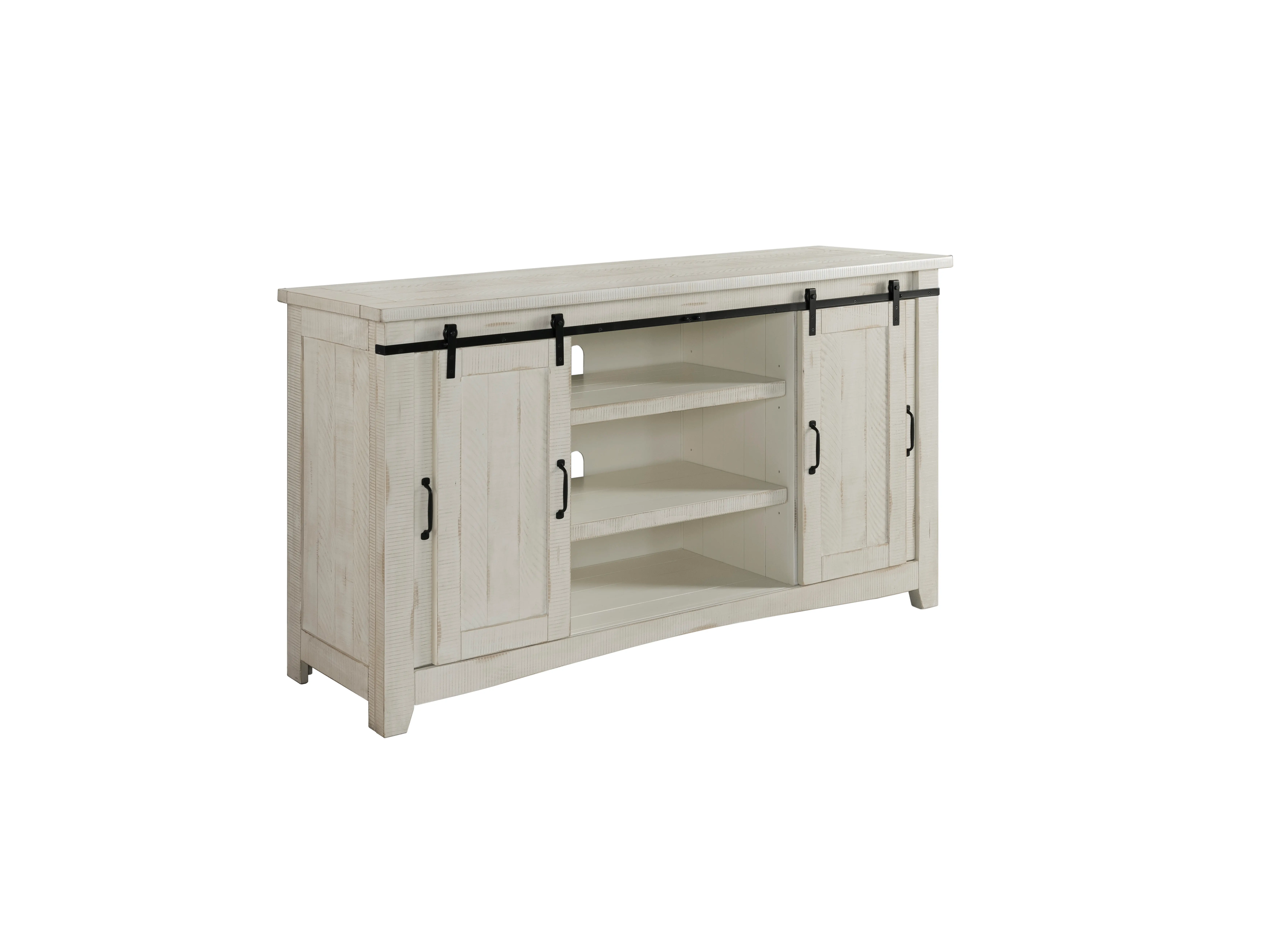 Camden White Wash Farmhouse TV Stand-3