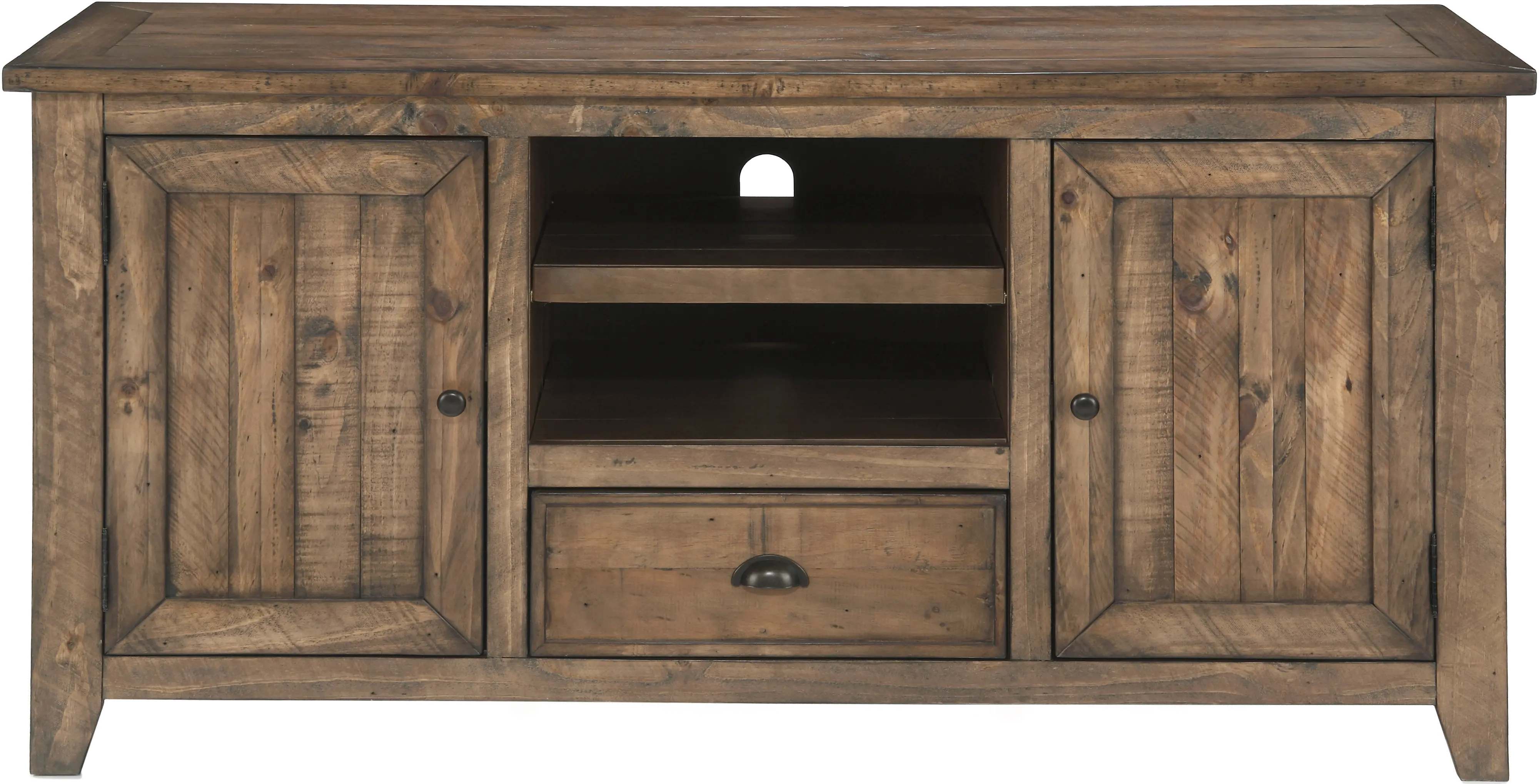 Natural Wood 60 Inch TV Stand-1