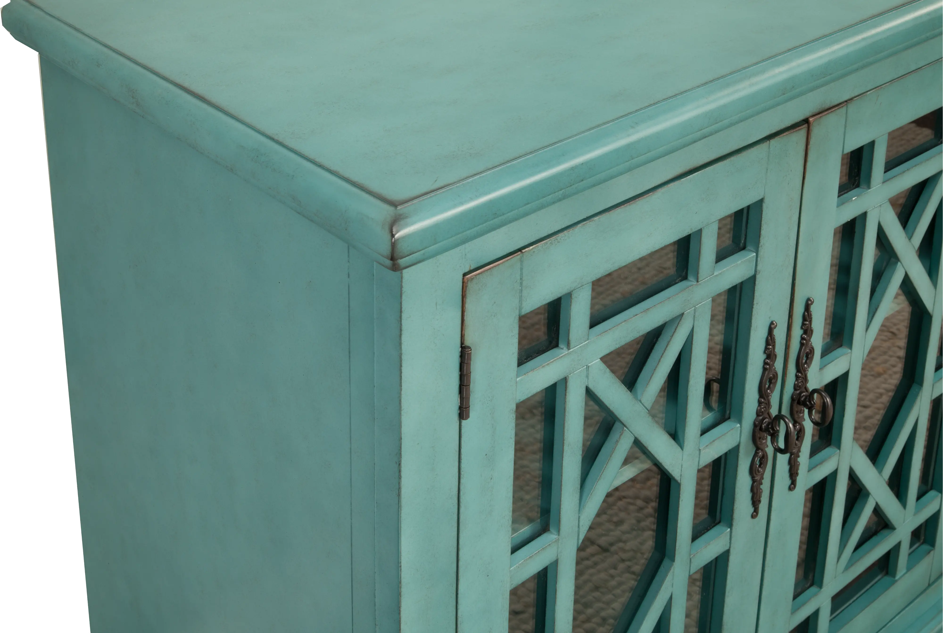 Jules Glam Teal TV Stand-1
