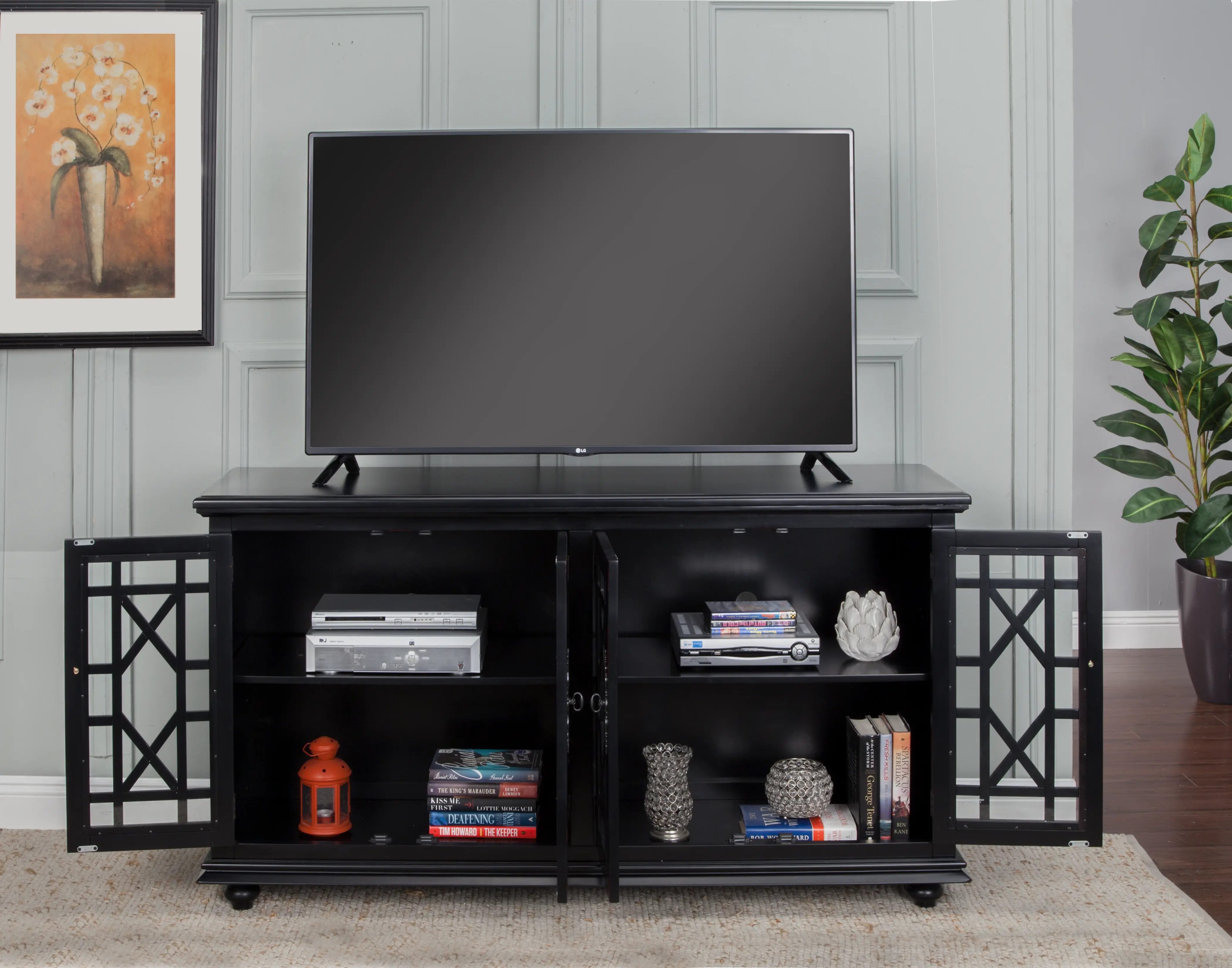 Jules Black 63 Inch TV Stand-2