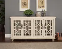 Jules Antique White 63 Inch TV Stand