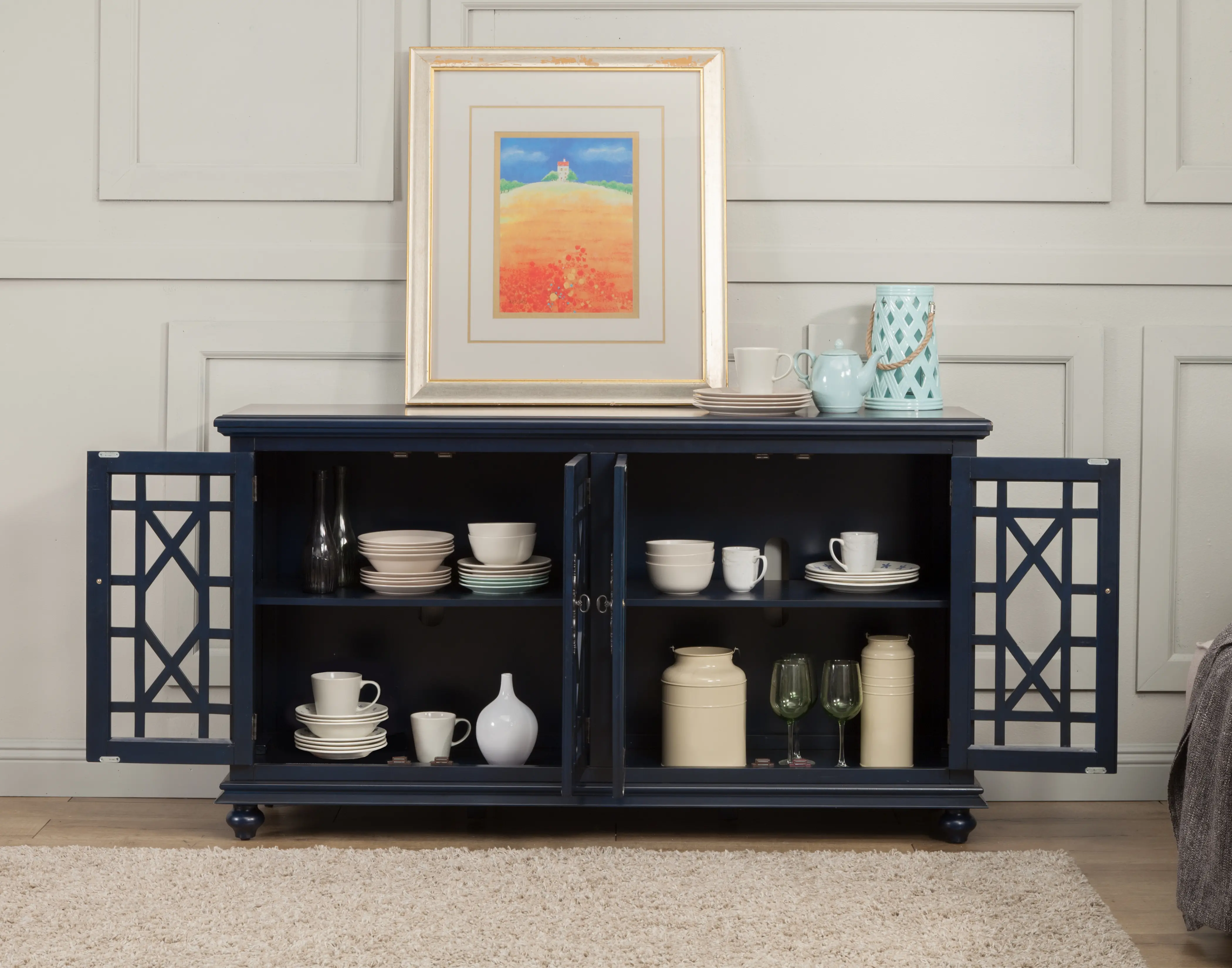 Jules Navy Blue 63 Inch TV Stand-2
