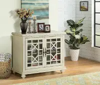 Jules Antique White 38 Inch TV Stand