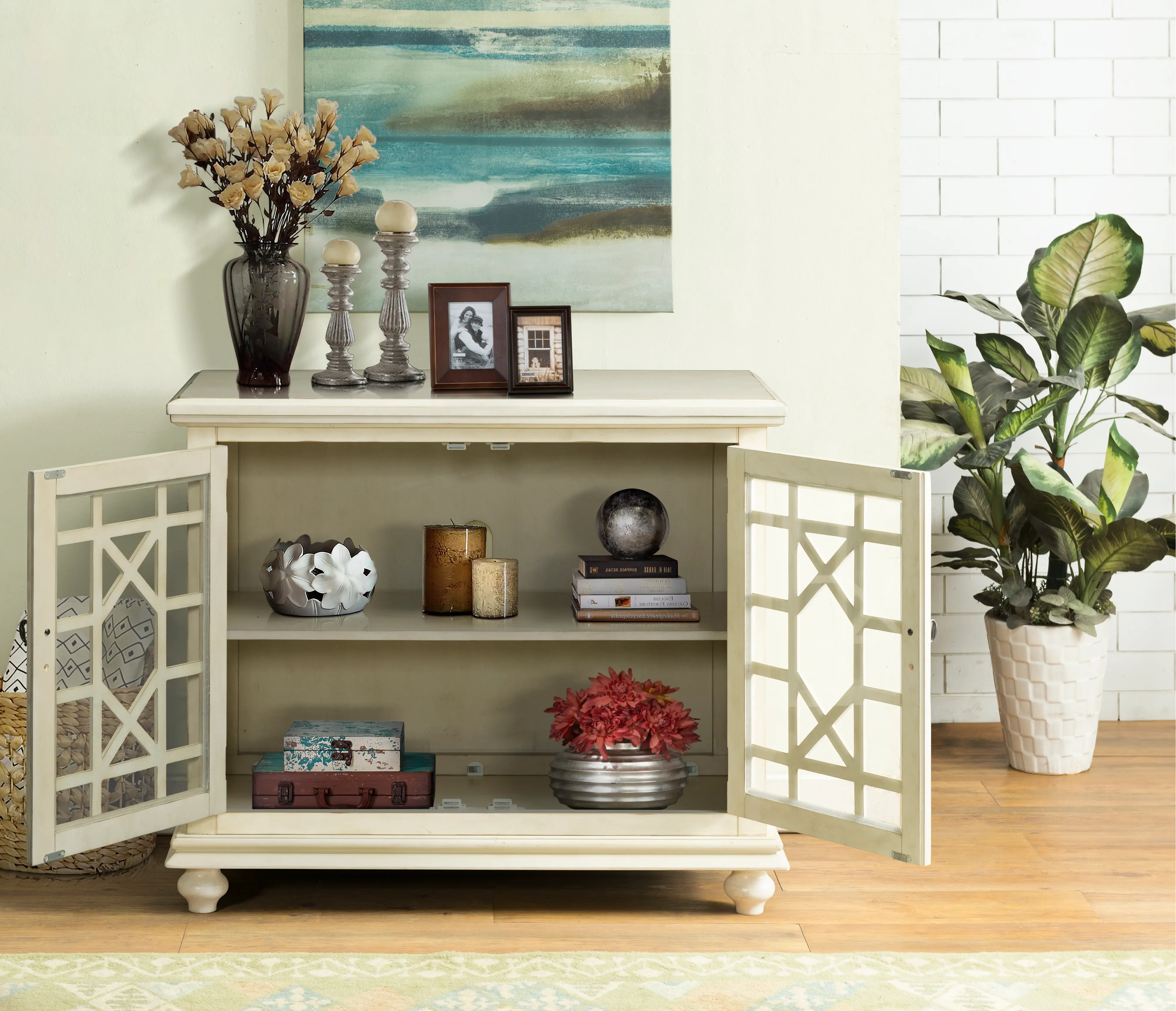 Jules Antique White 38 Inch TV Stand-3