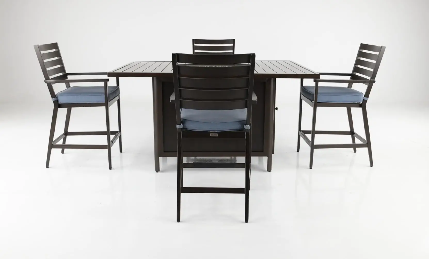 Adeline 5 Piece Patio Fire Counter Height Dining Set-8