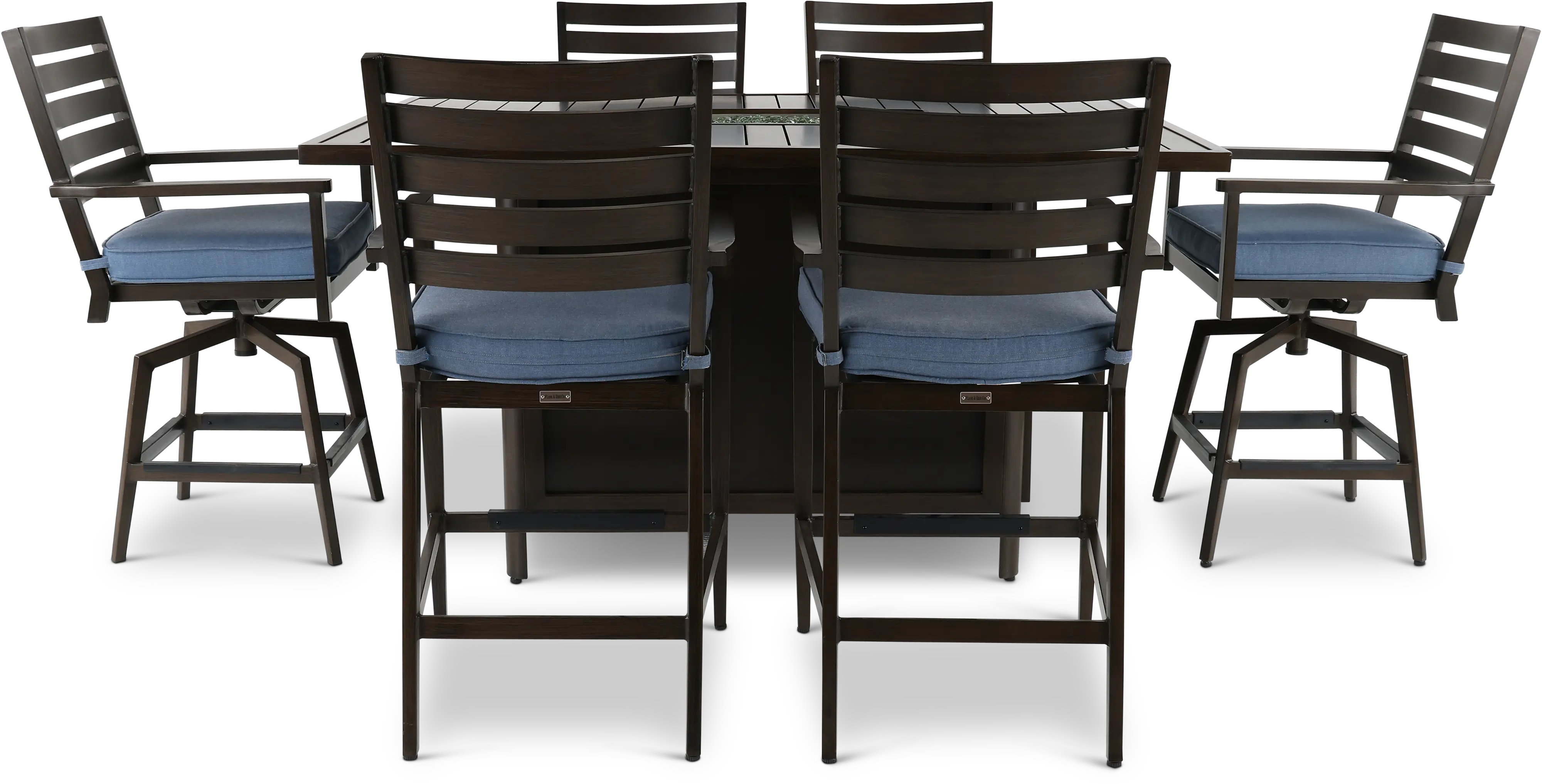 Adeline 7 Piece Patio Fire Pit Dining Table-4