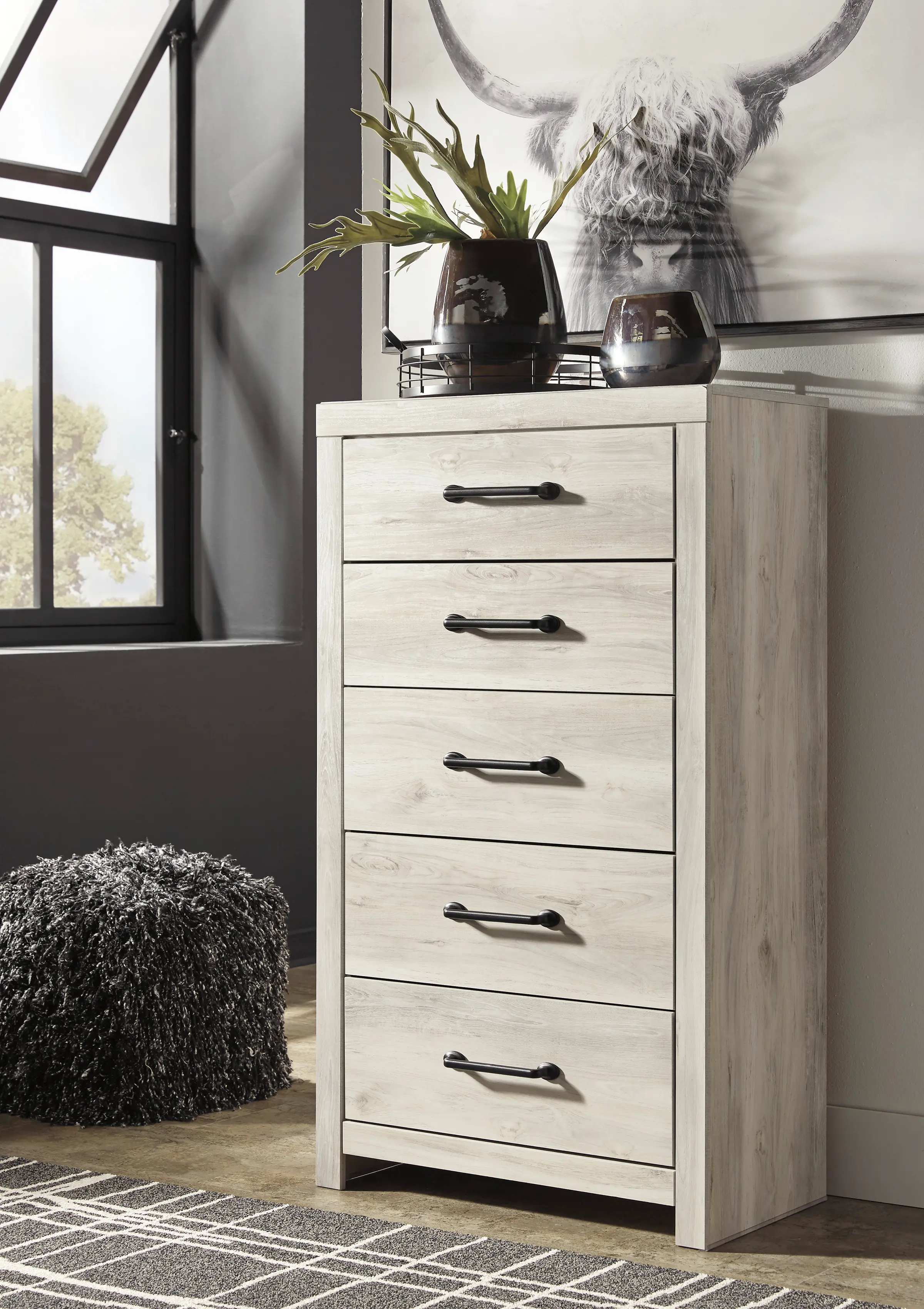 Sunrise Park Whitewash Chest of Drawers-2