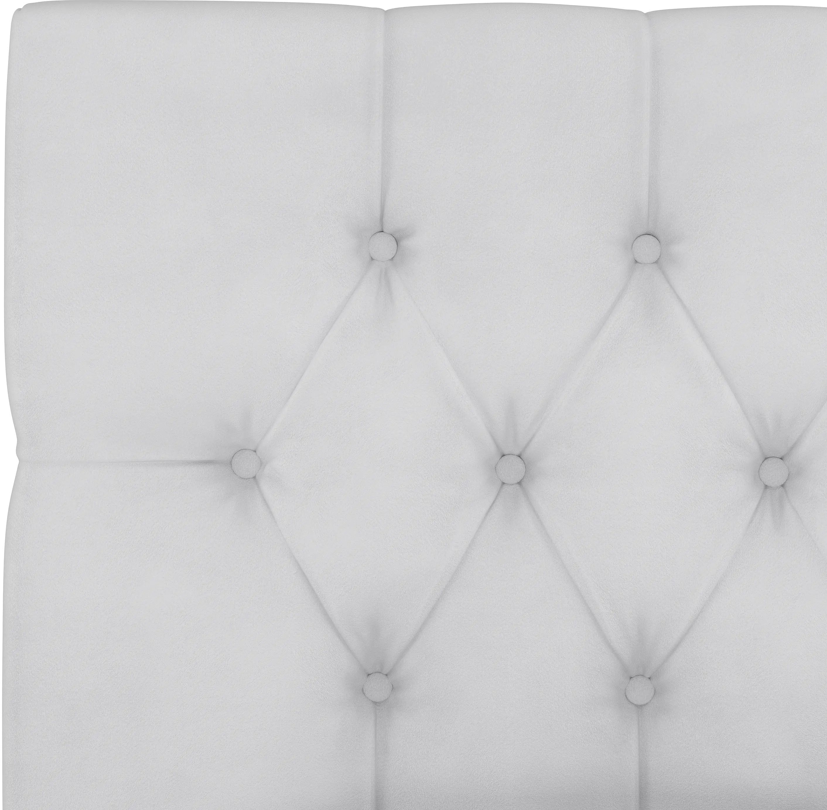 542BEDVLVWHT Julia Velvet White Tufted Queen Upholstered Bed - Skyline Furniture-5