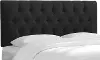 542QVLVBLC Julia Velvet Black Tufted Queen Upholstered Headboard - Skyline Furniture