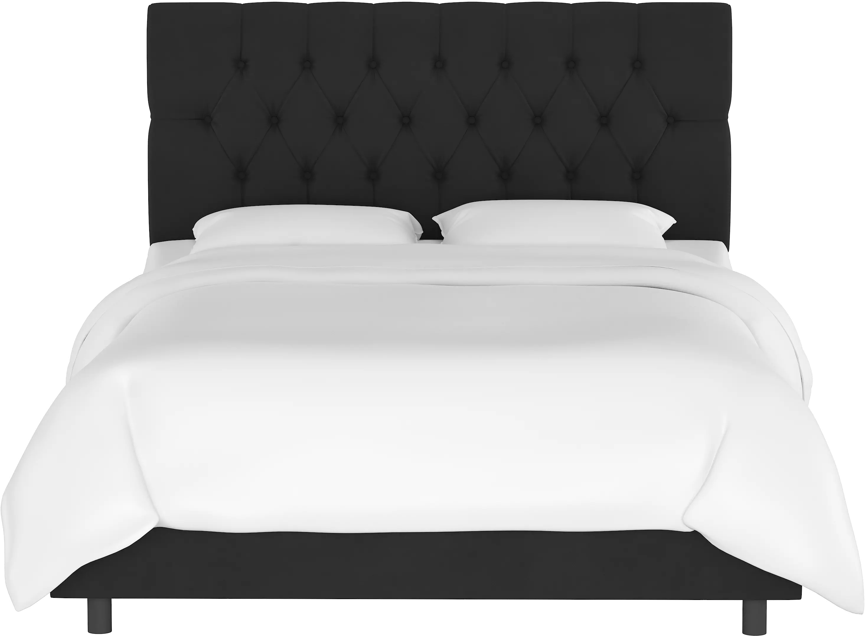 543BEDVLVBLC Julia Velvet Black Tufted King Upholstered Bed - Skyline Furniture-3