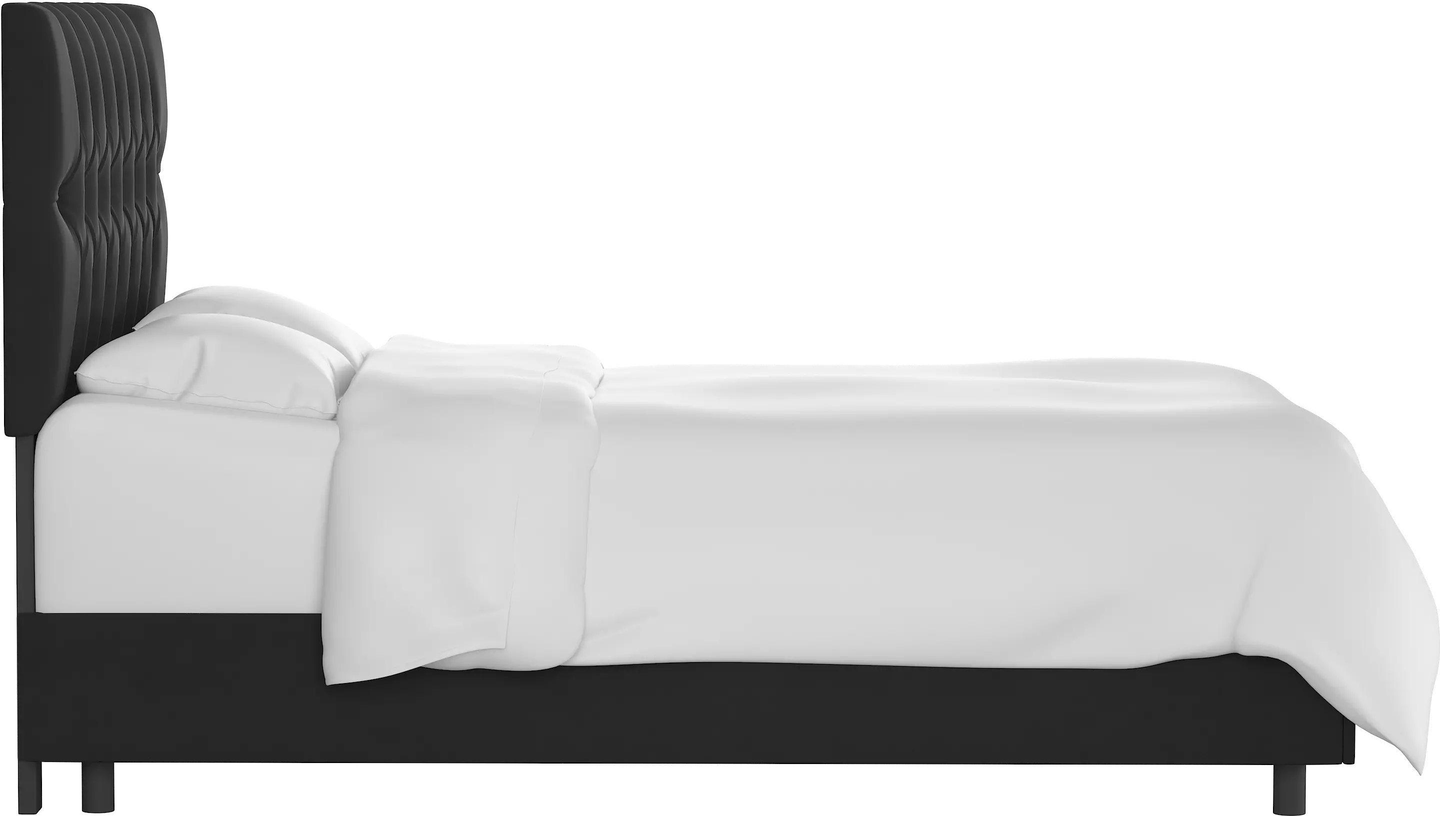 543BEDVLVBLC Julia Velvet Black Tufted King Upholstered Bed - Skyline Furniture-4