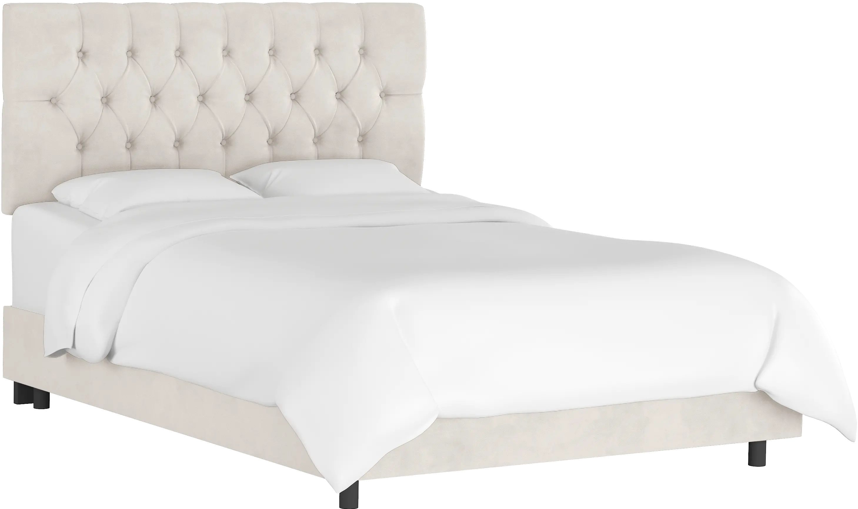 543BEDVLVLGHGR Julia Velvet Light Gray Tufted King Upholstered Bed - Skyline Furniture-1