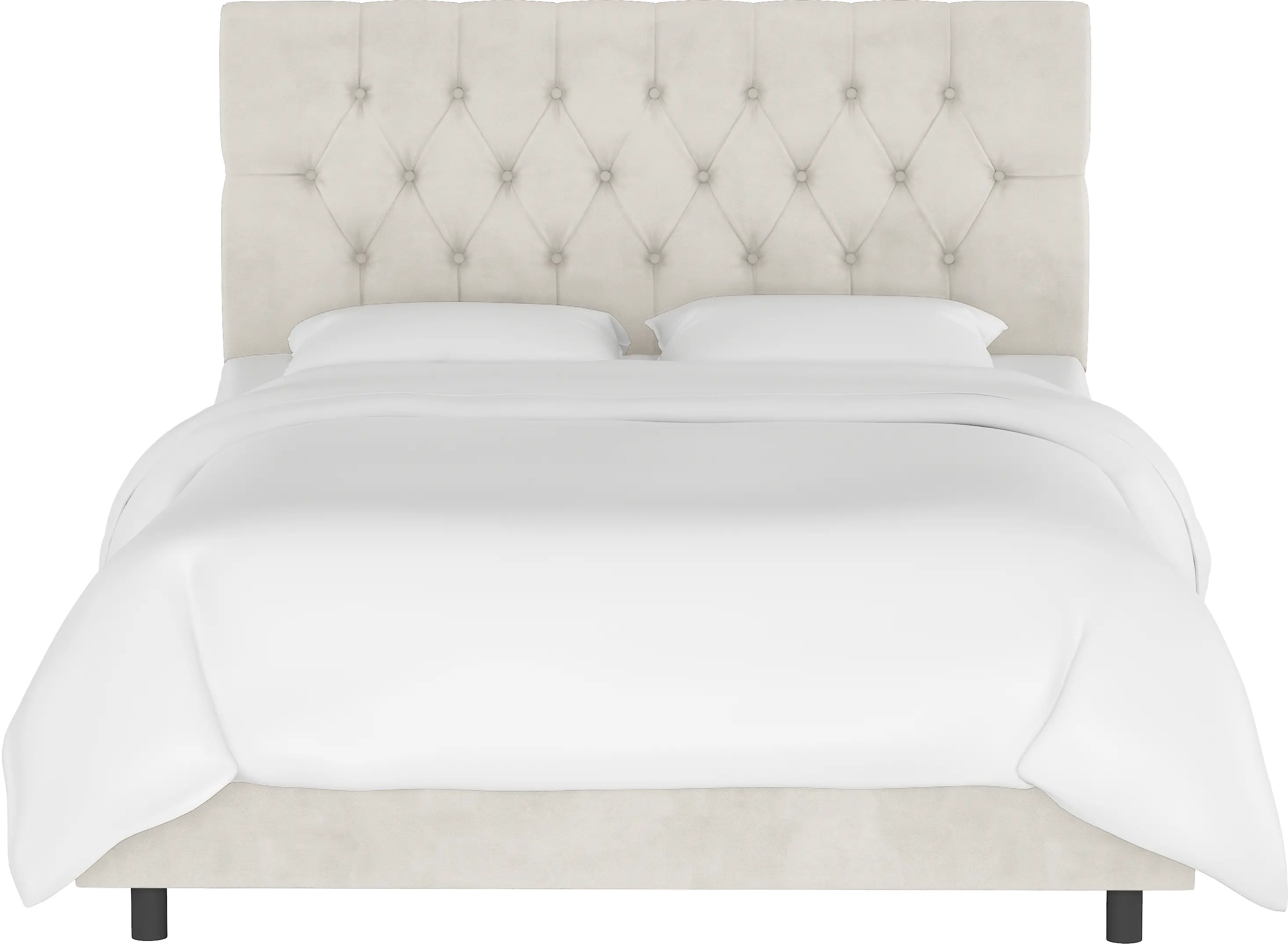 543BEDVLVLGHGR Julia Velvet Light Gray Tufted King Upholstered Bed - Skyline Furniture-3