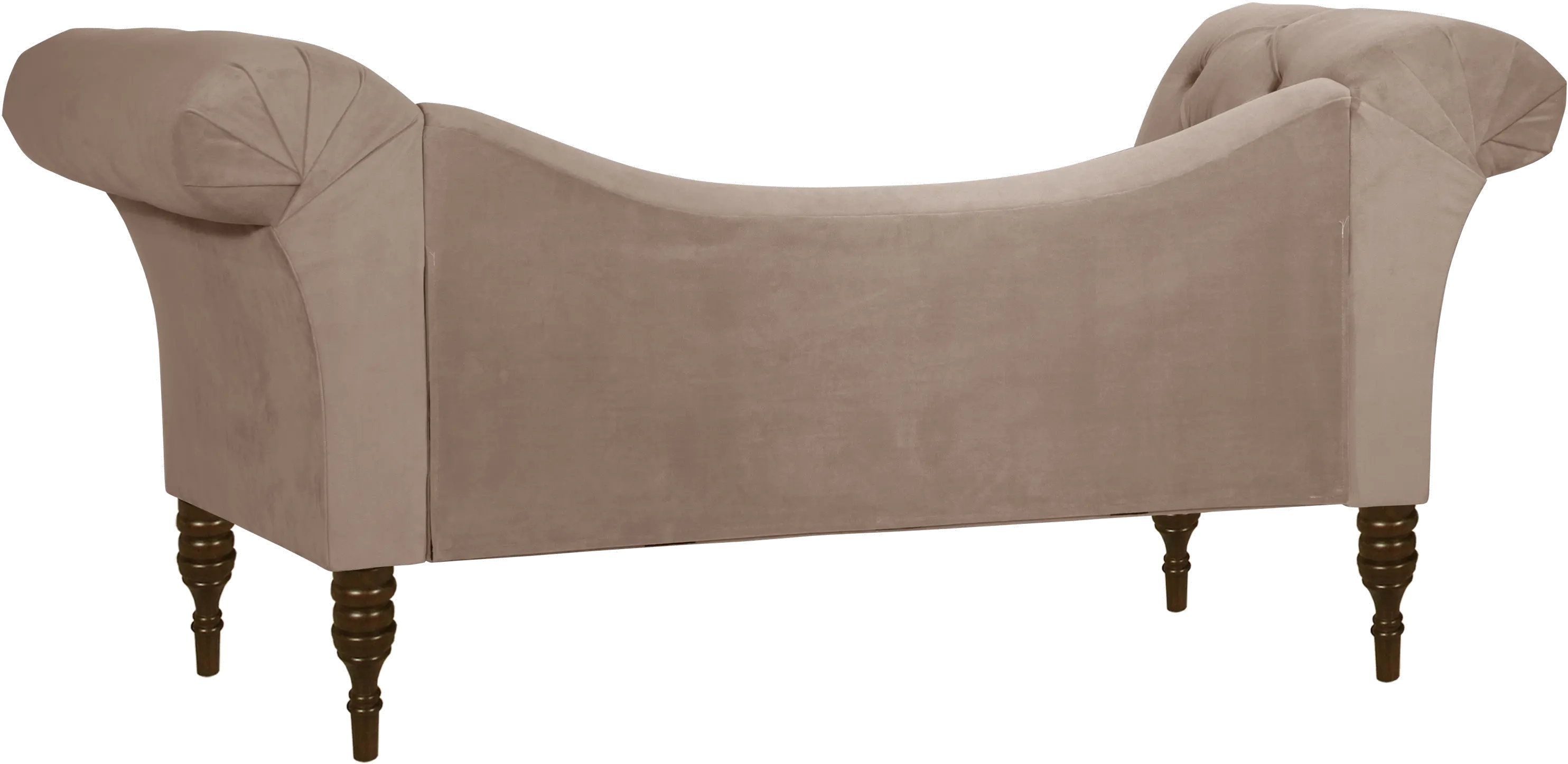 6006VLVCC Edith Cocoa Brown Velvet Tufted Lounge Chaise - Skyline Furniture-4