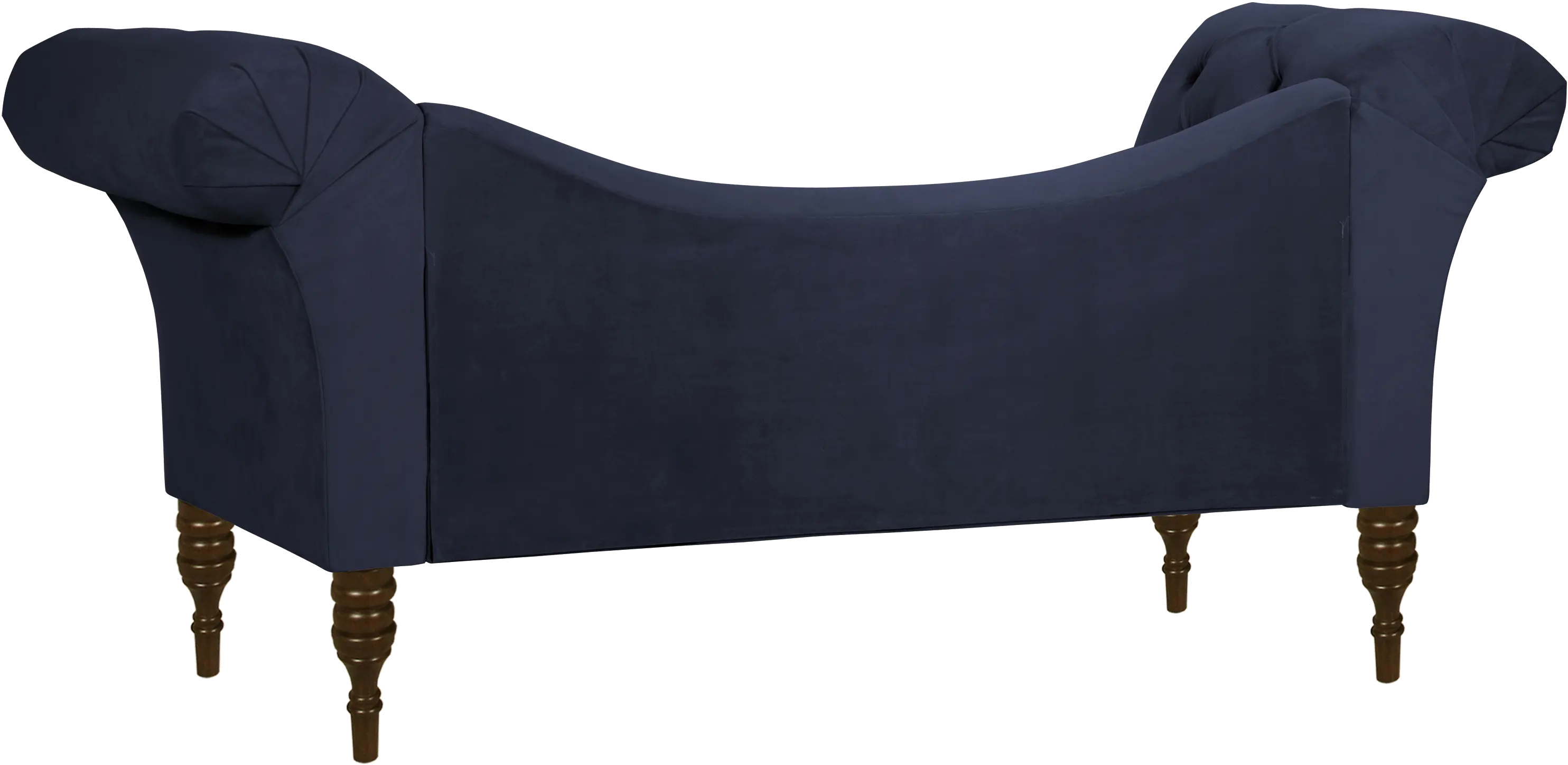 6006VLVINK Edith Navy Blue Velvet Tufted Lounge Chaise - Skyline Furniture-5