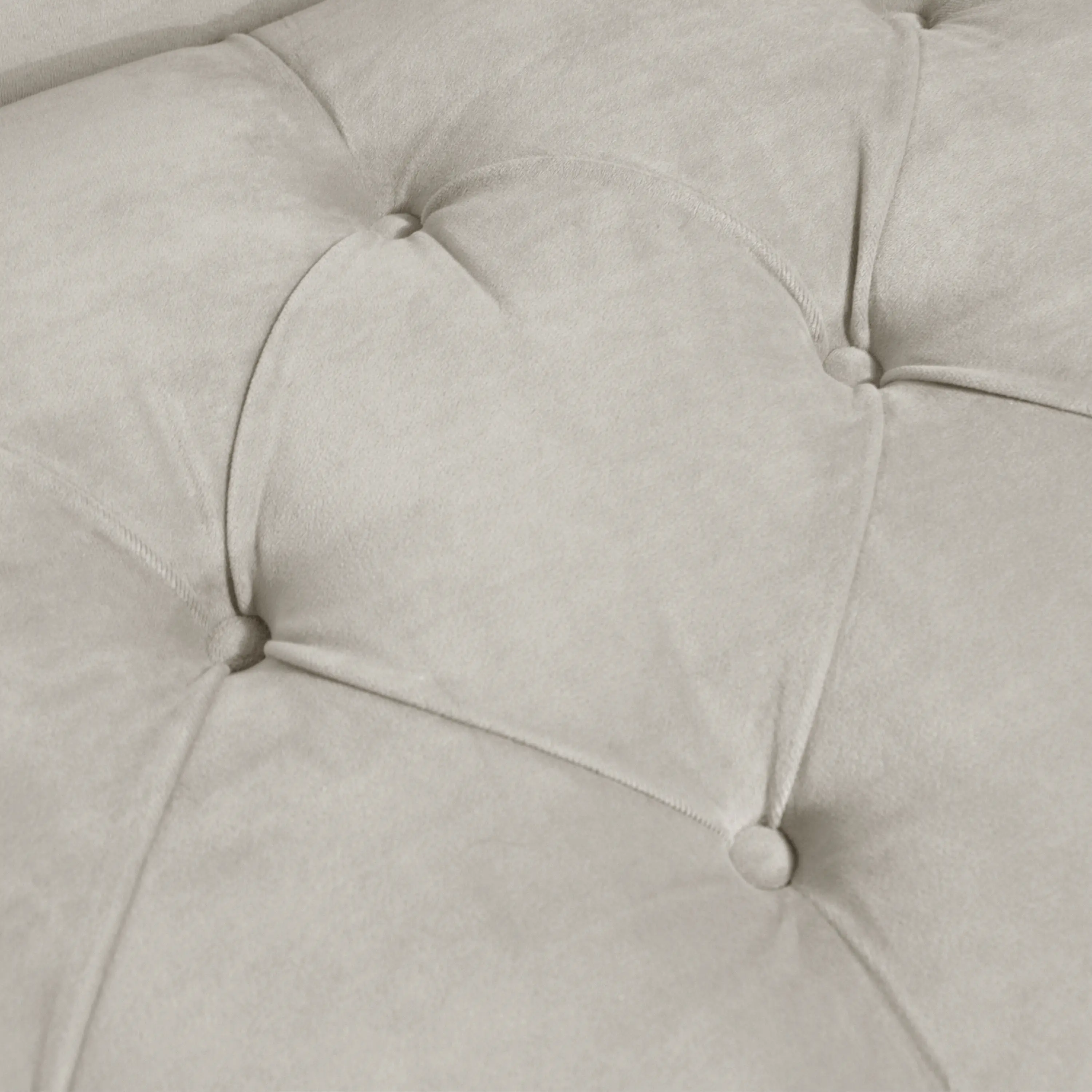 6006VLVLGHGR Edith Light Gray Velvet Tufted Lounge Chaise - Skyline Furniture-2