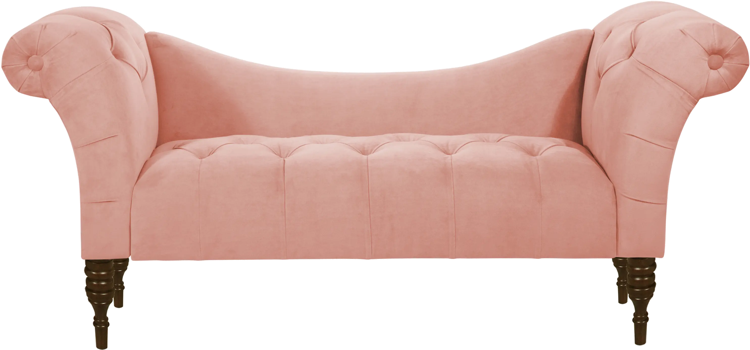 6006VLVTBLSH Edith Blush Pink Velvet Tufted Lounge Chaise - Skyline Furniture-3