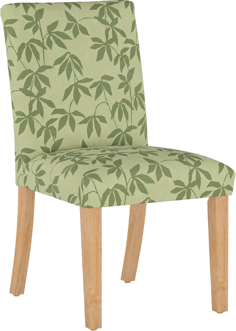 Jennifer Floral Sage Upholstered Dining Chair - Skyline Furniture