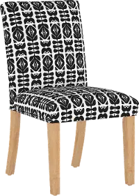 63-6NATOSLBLBLK Jennifer Black Upholstered Dining Chair - Skyline Furniture