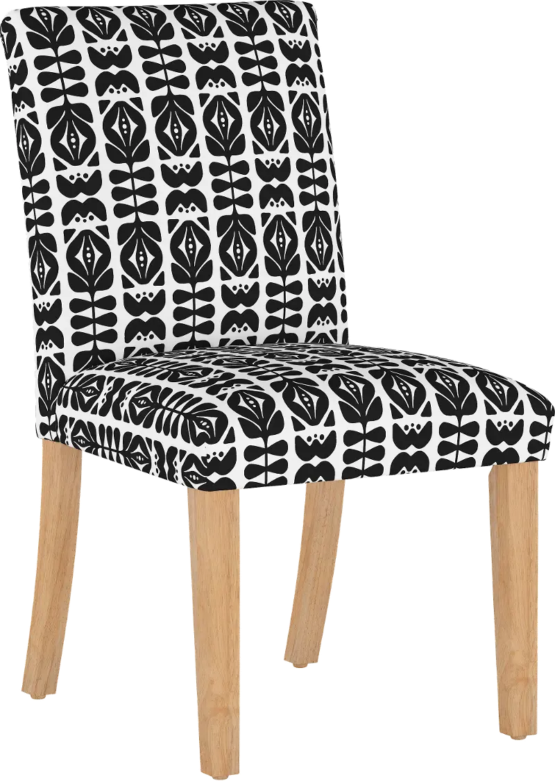 Jennifer Black Upholstered Dining Chair - Skyline Furniture
