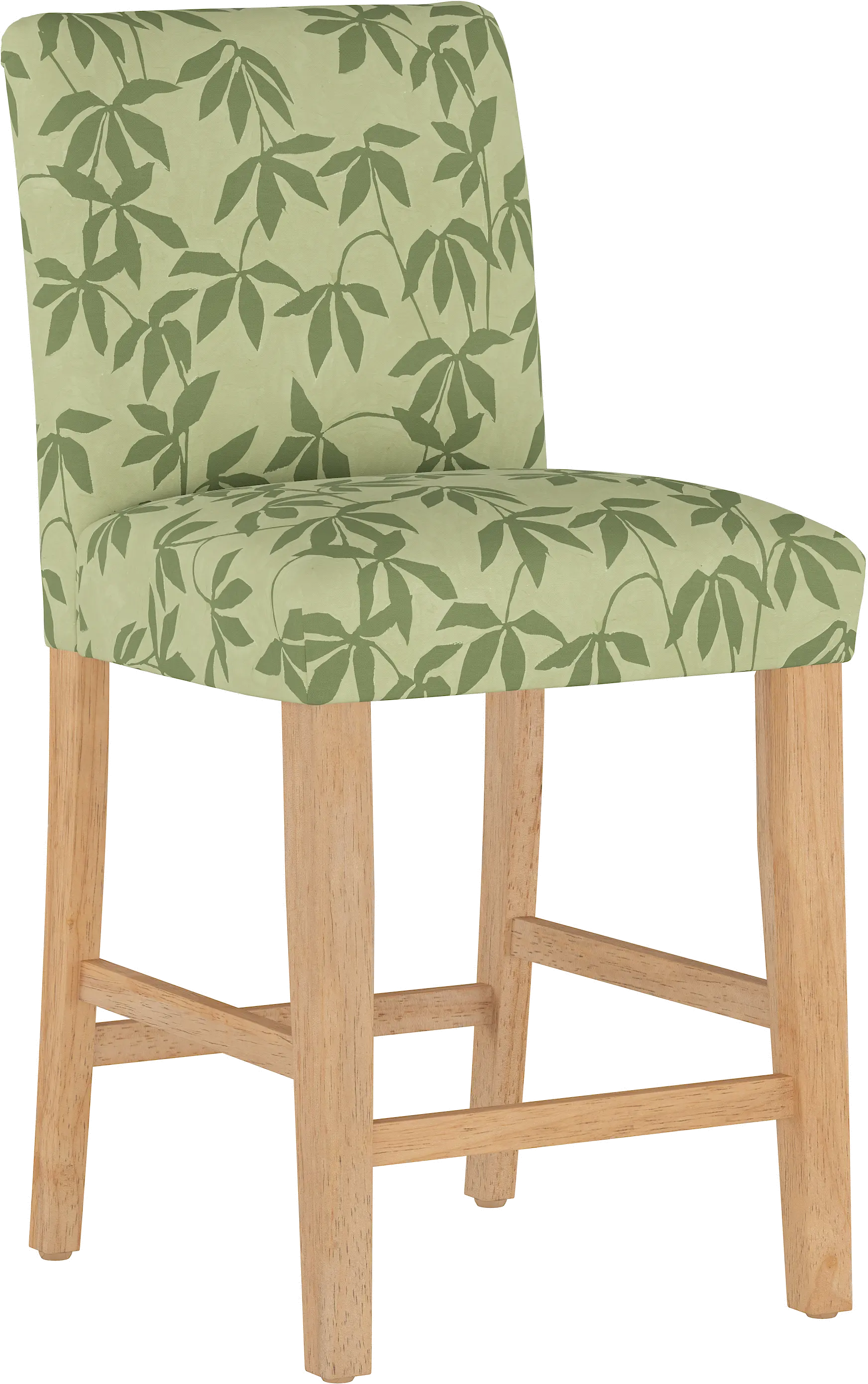 63-7NATLYNFLSGTNL Jennifer Floral Sage Upholstered Counter Height Stool - Skyline Furniture-1