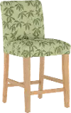 63-7NATLYNFLSGTNL Jennifer Floral Sage Upholstered Counter Height Stool - Skyline Furniture