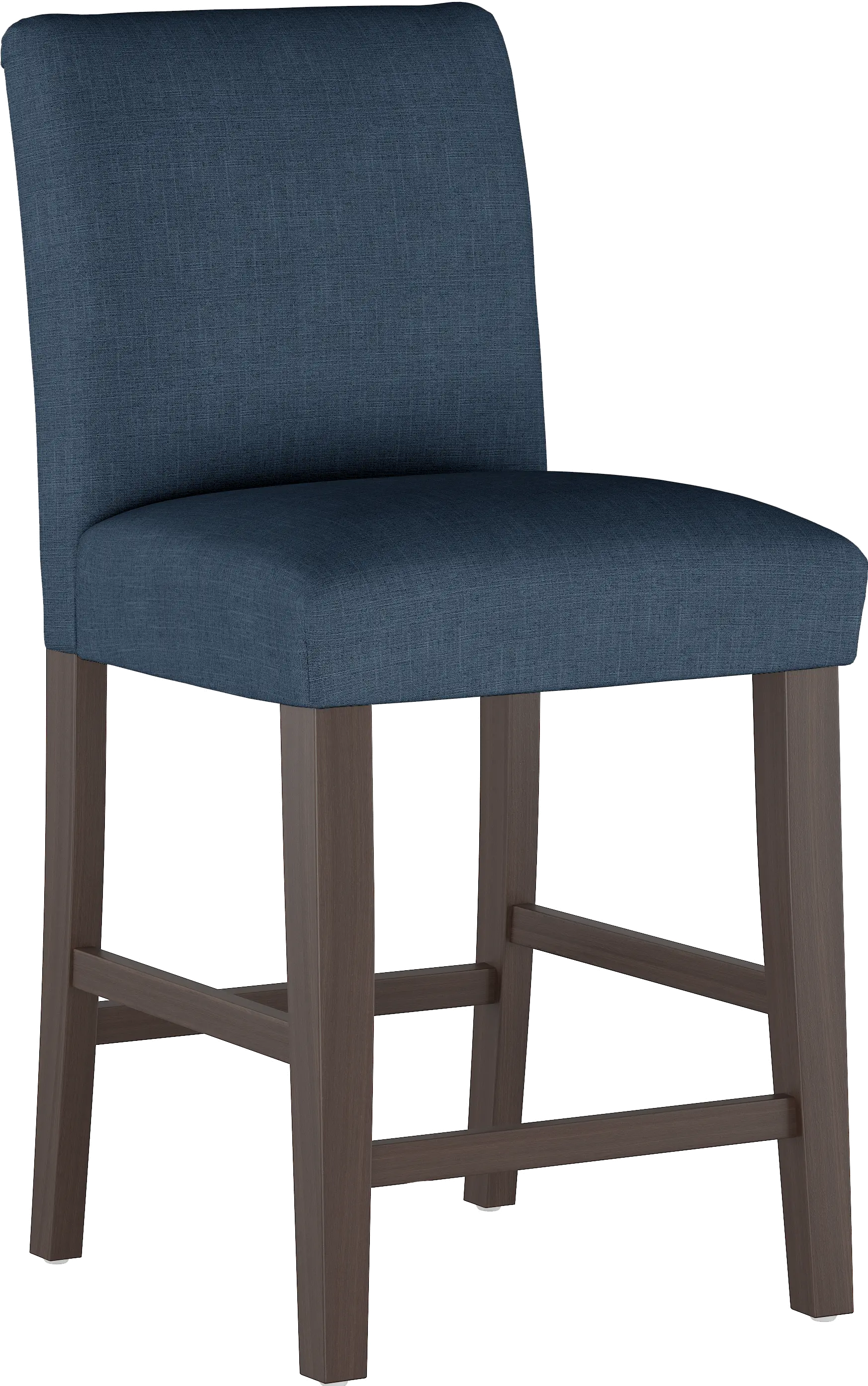 Zuma Navy Upholstered Counter Height Stool Skyline Furniture