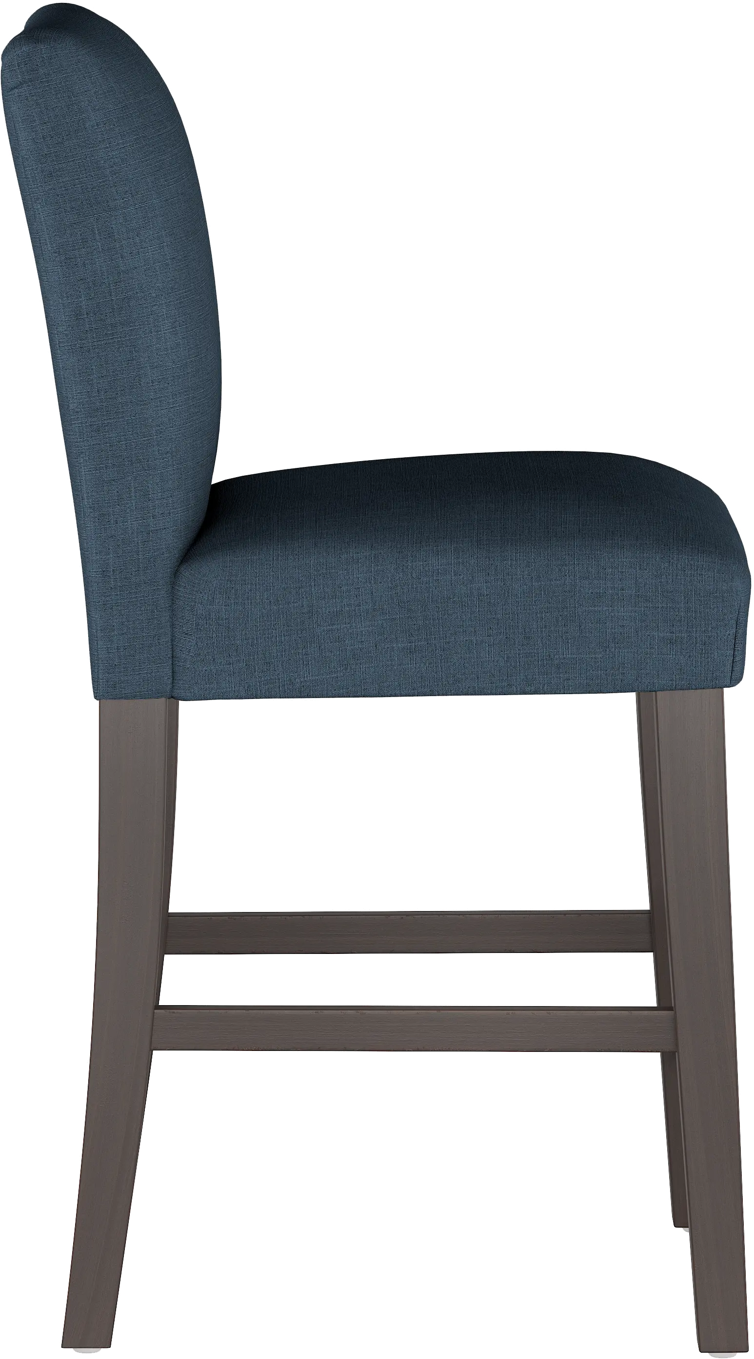 63-7ZMNV Zuma Navy Upholstered Counter Height Stool - Skyline Furniture-4