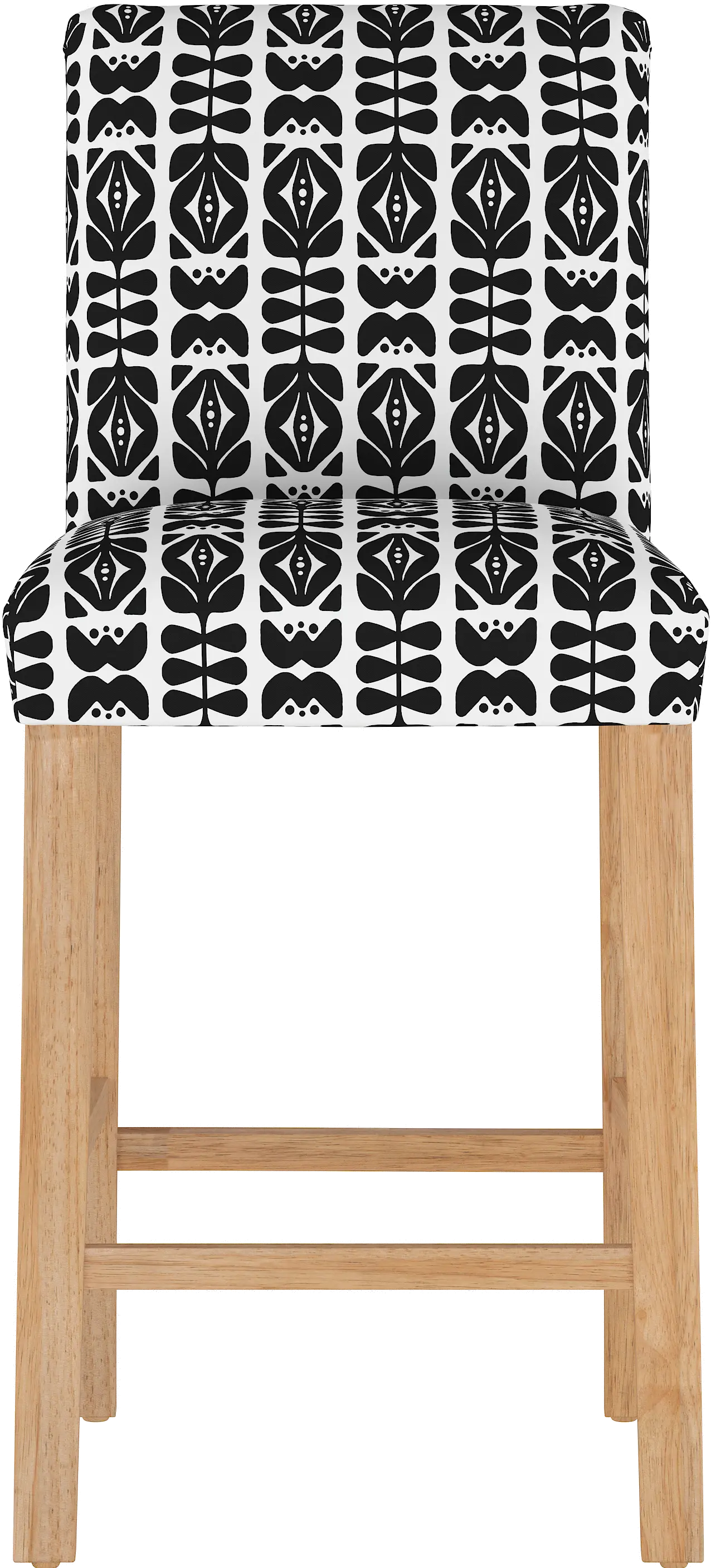63-8NATOSLBLBLK Jennifer Black Upholstered Bar Stool - Skyline Furniture-3