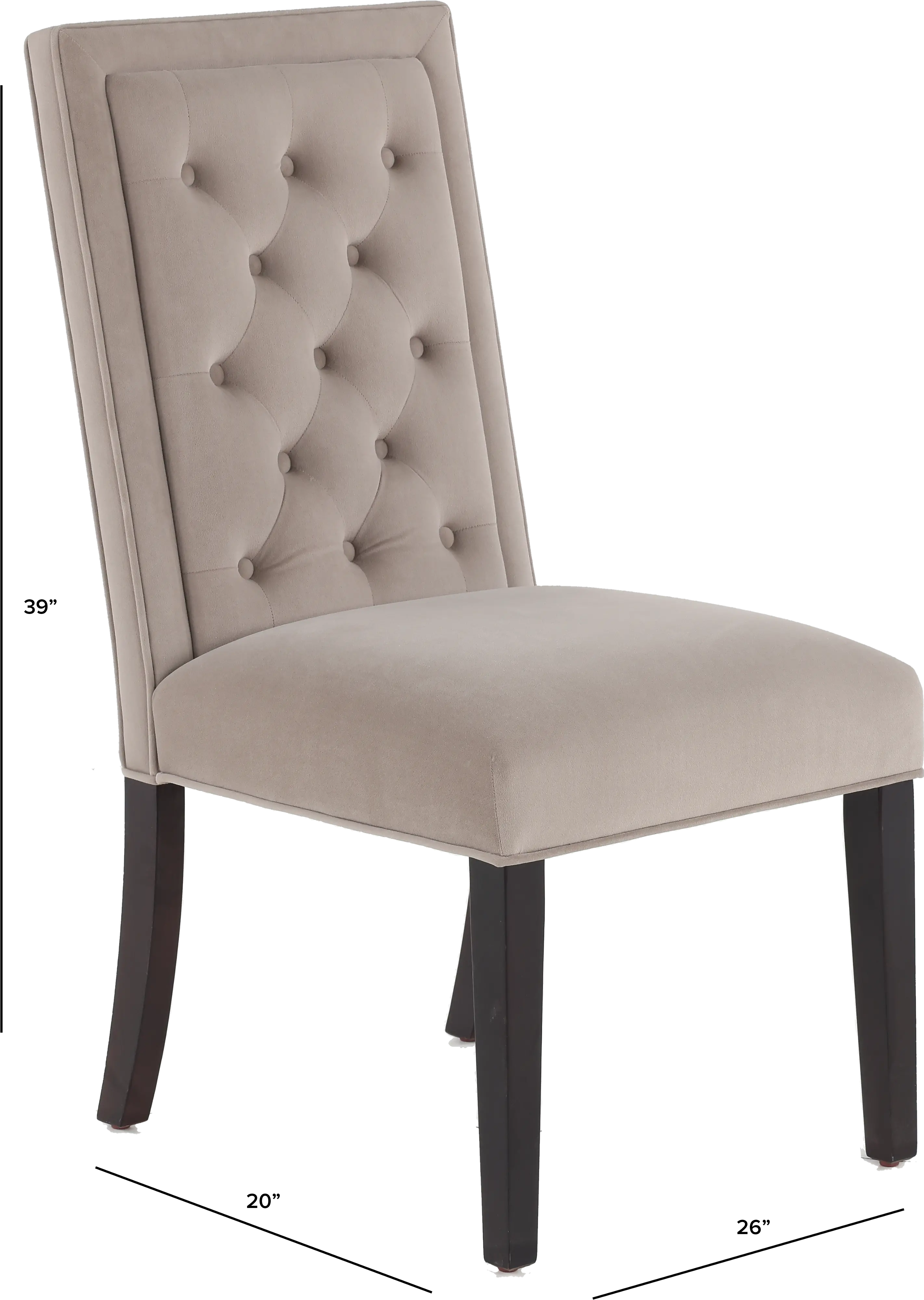 Jayden Gray Upholstered Dining Room Chair-3