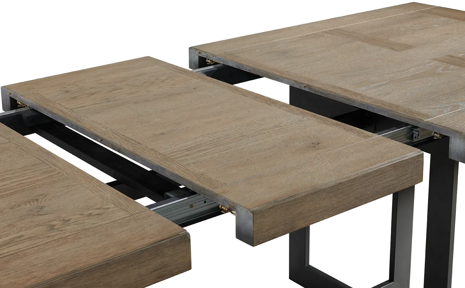 Eden Modern Beige and Metal Dining Table-5