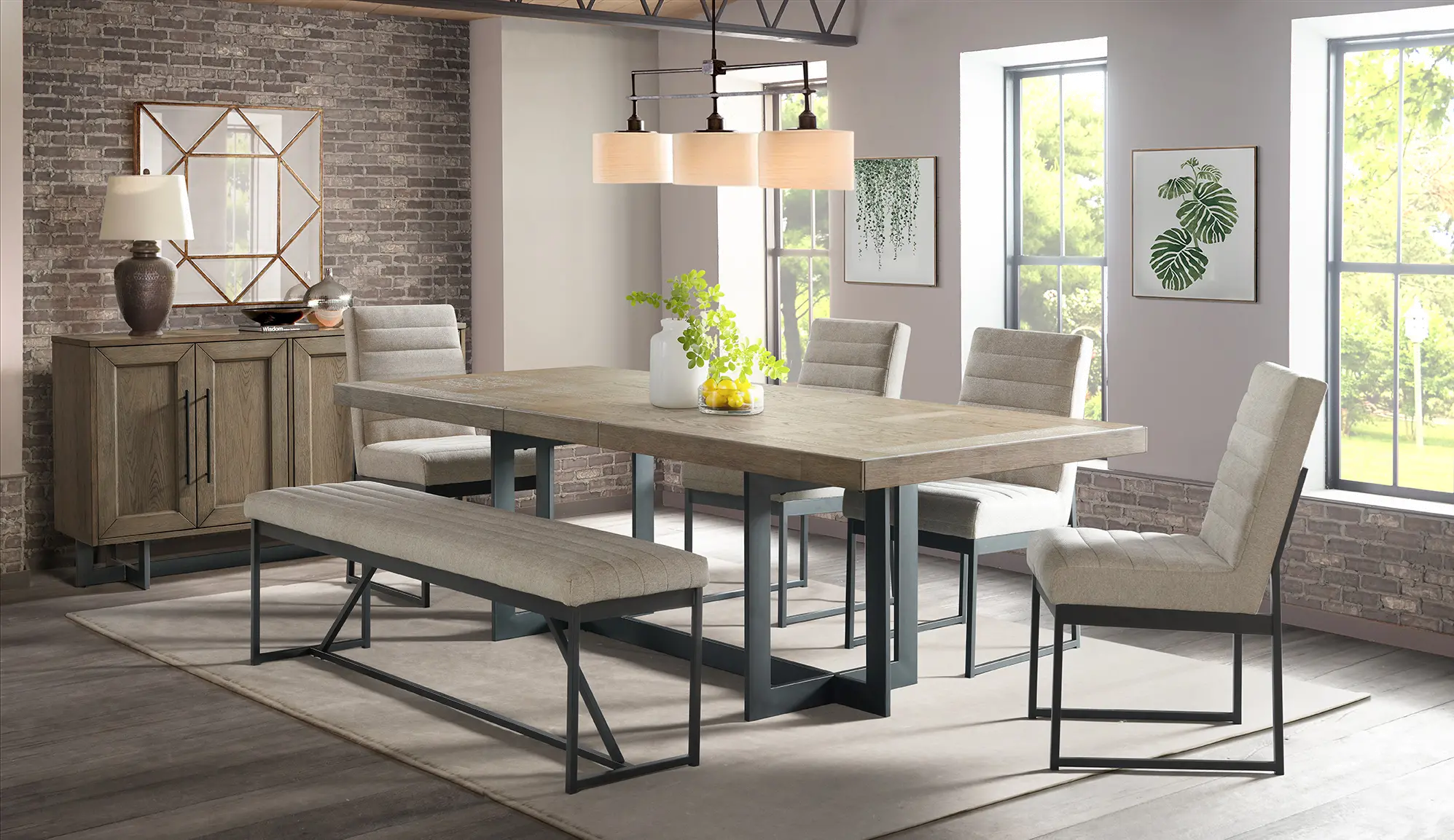 Eden Beige Upholstered Dining Room Chair-2