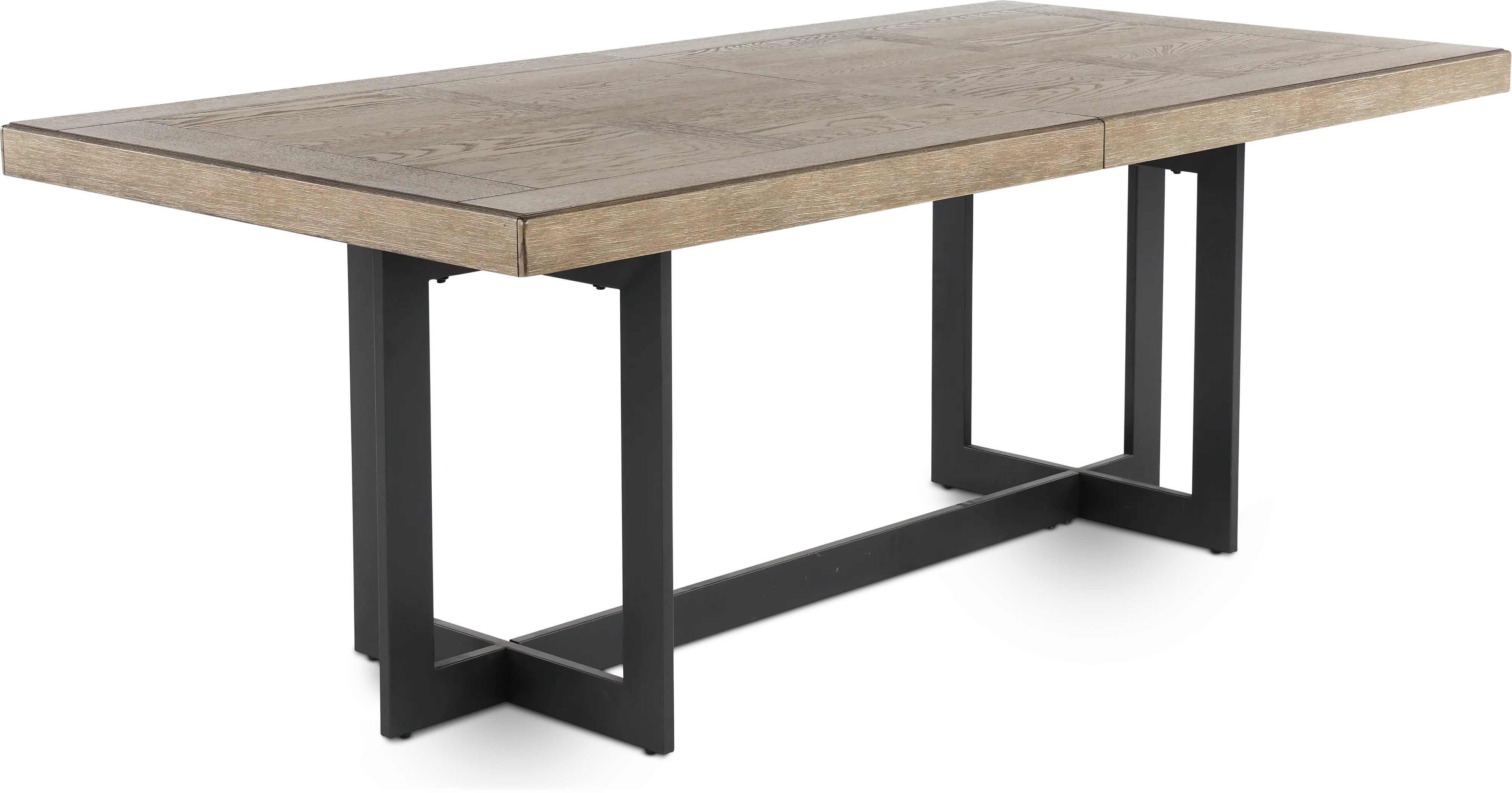 Eden Modern Beige and Black Metal 5 Piece Dining Set-6