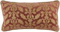 Wheat and Reddish Brown Throw Pillow