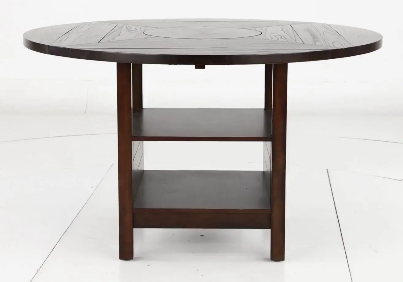 Madison Dark Brown Counter Height Round Dining Table-10