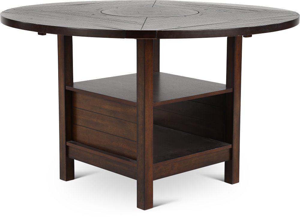 Madison Dark Brown Counter Height Round Dining Table