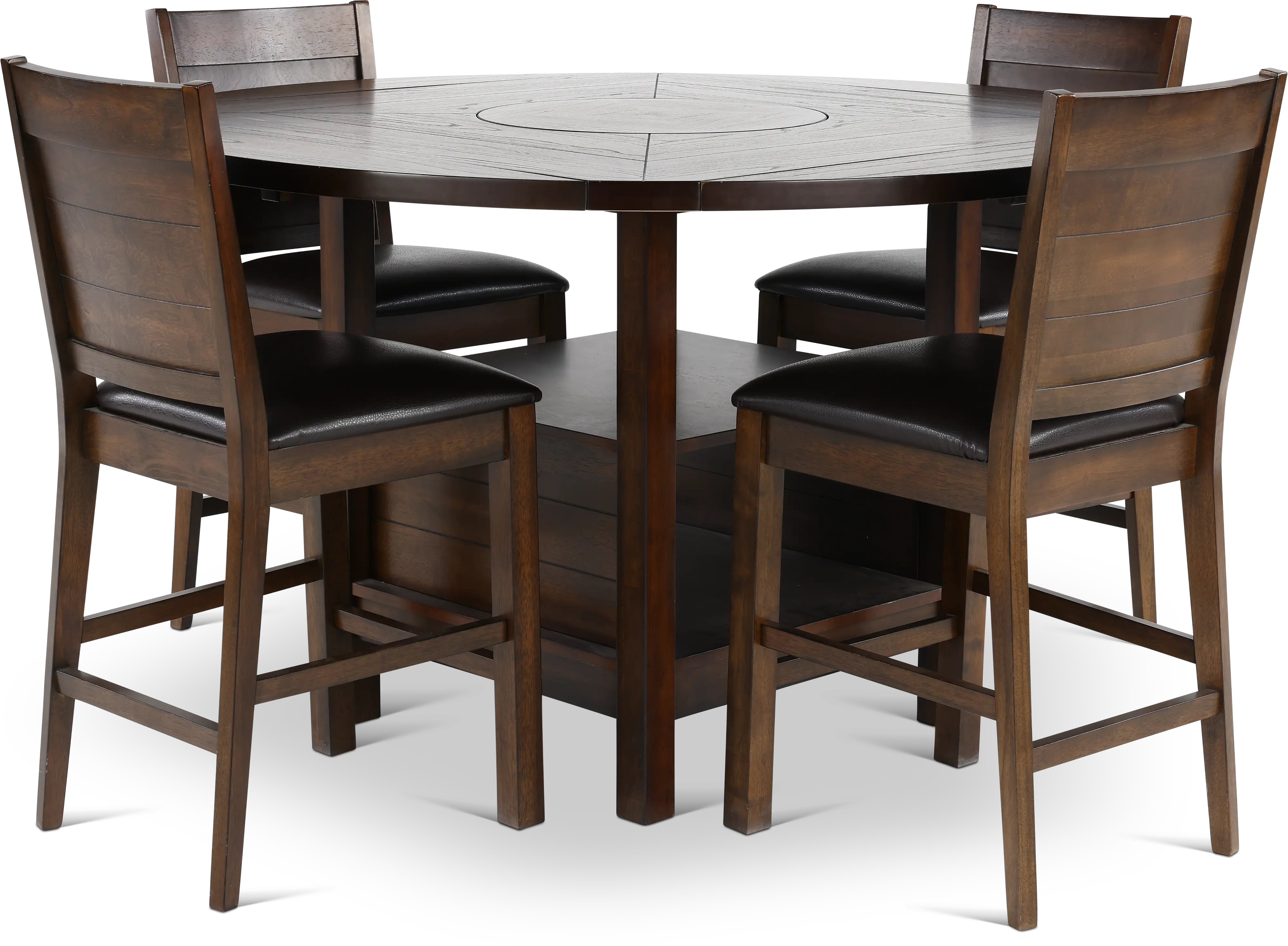 Madison Dark Brown 5 Piece Counter Height Dining Set-1