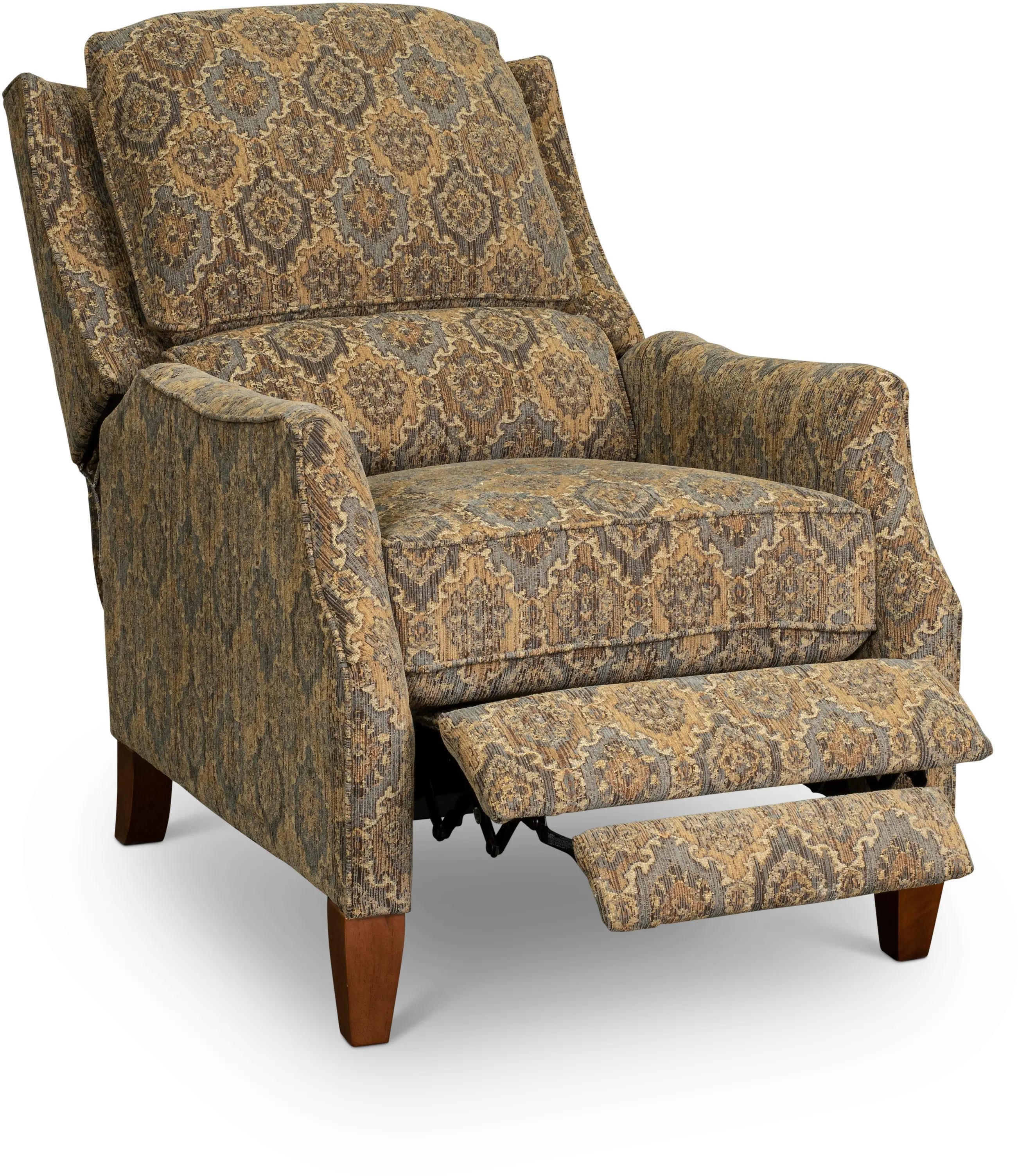 Sandlewood Traditional Tan High-Leg Pushback Recliner-1