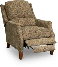 Sandlewood Traditional Tan High-Leg Pushback Recliner