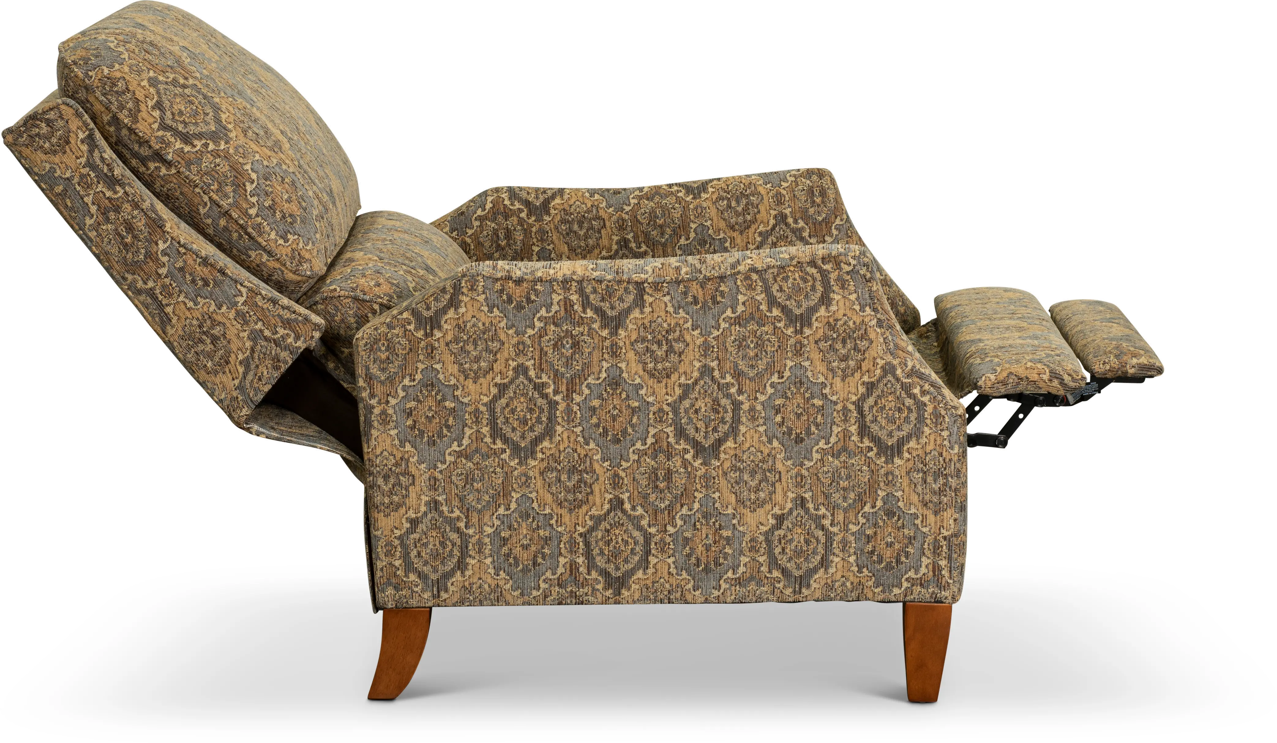 Sandlewood Traditional Tan High-Leg Pushback Recliner-4