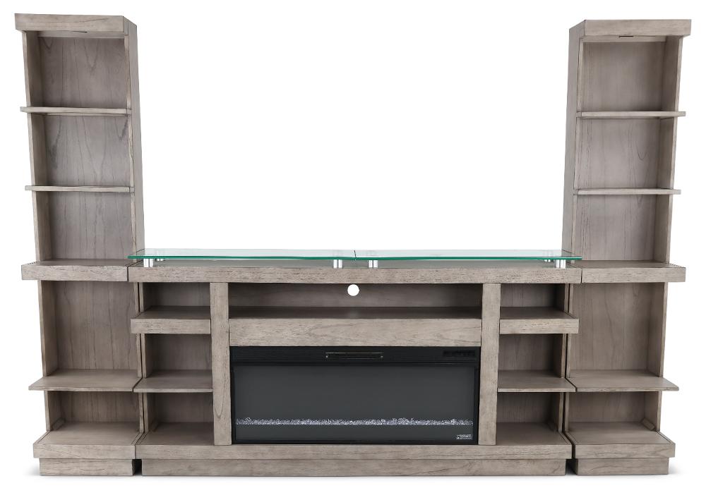 Celino Gray Fireplace Entertainment Center