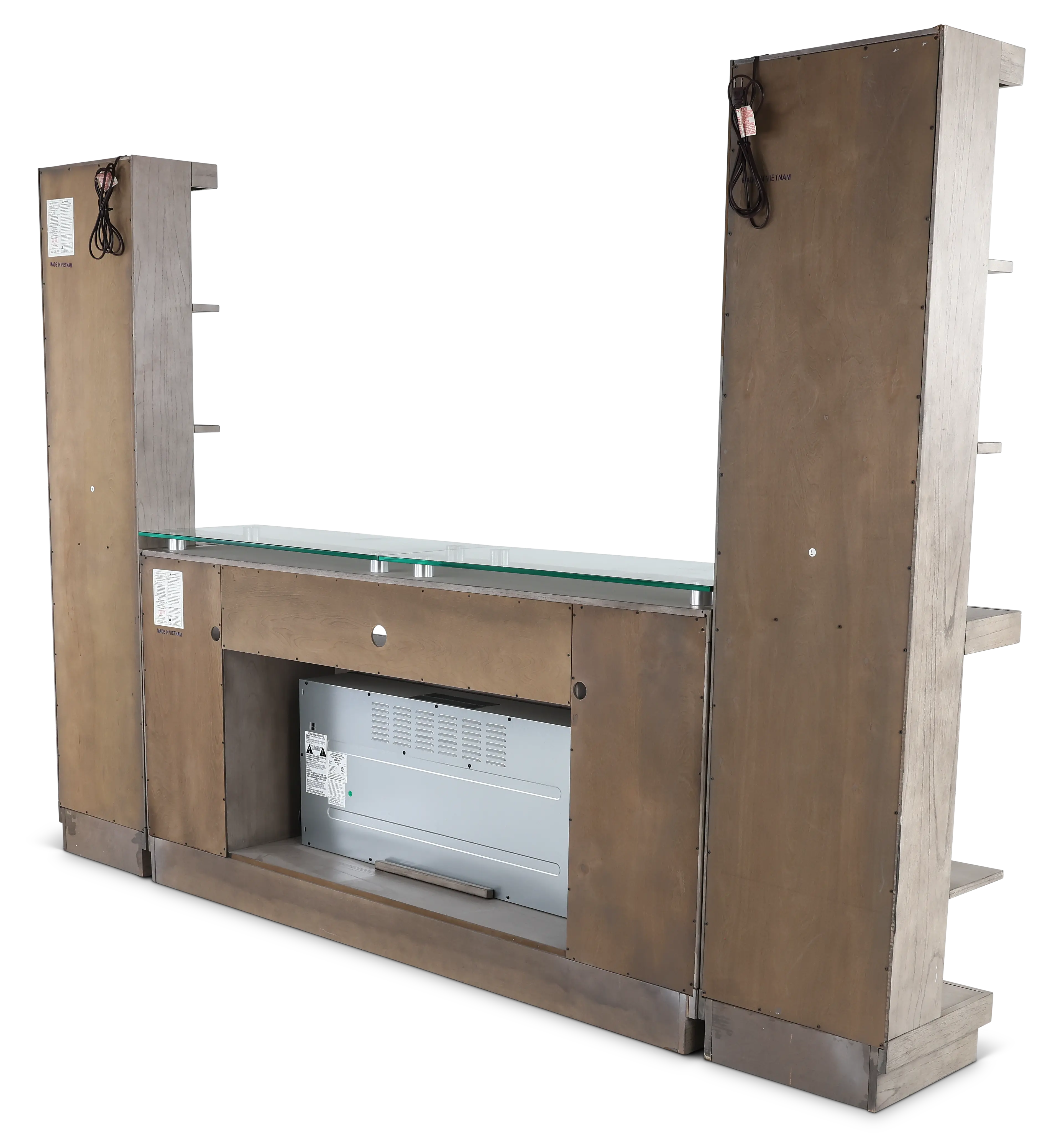 Celino Gray Fireplace Entertainment Center-6