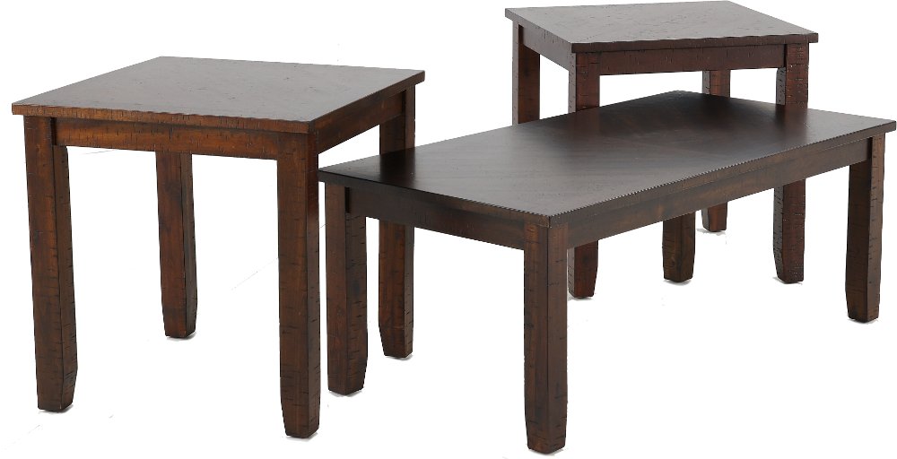 Jax Walnut Brown Table Group Set of 3