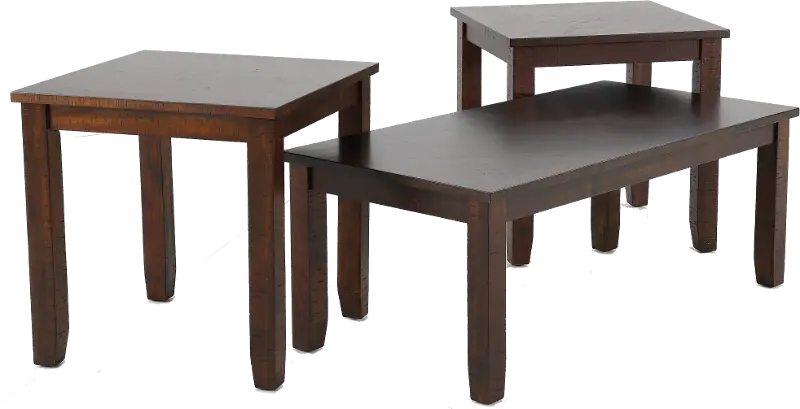 Jax Walnut Brown Table Group, Set of 3